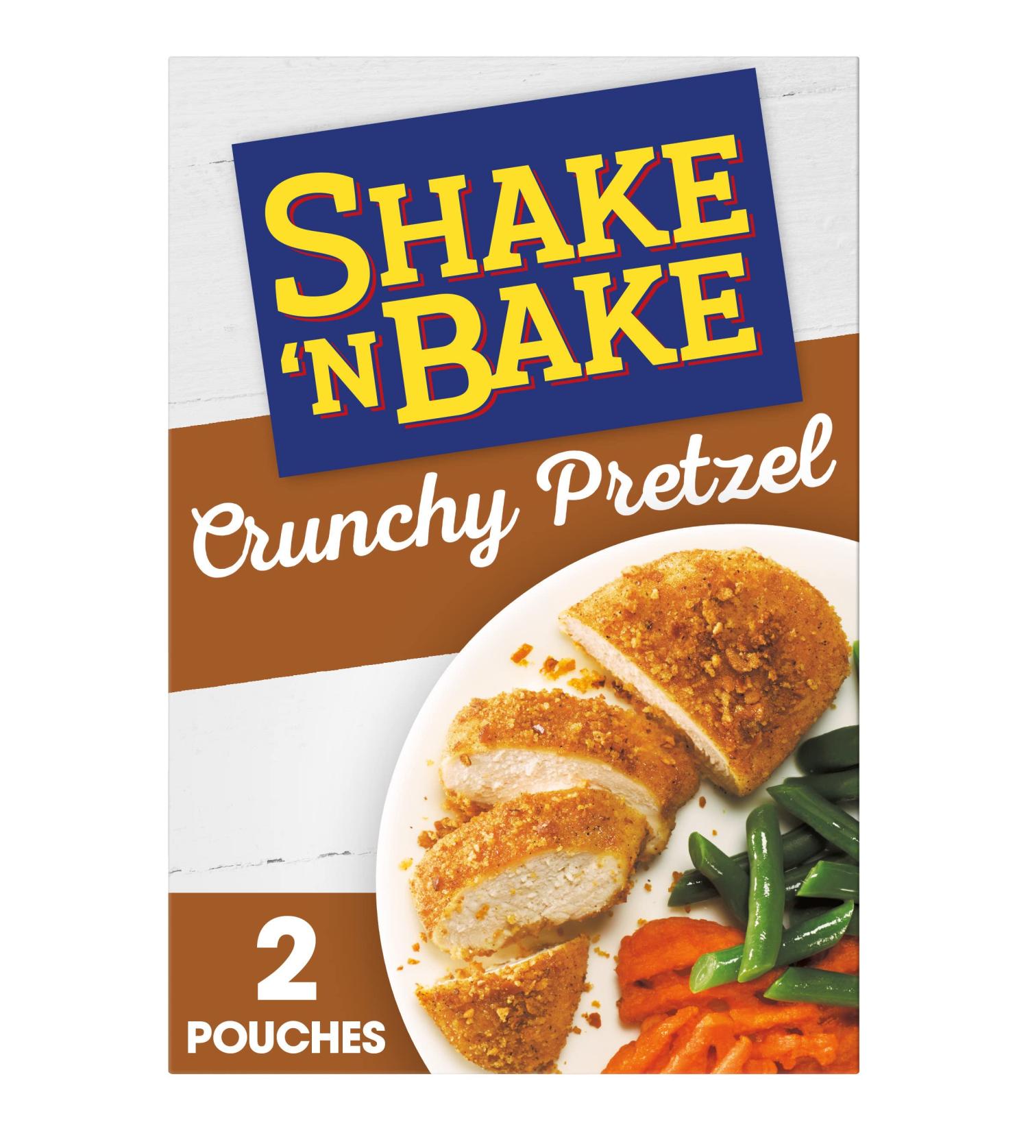 Shake 'N Bake Crunchy Pretzel Seasoned Coating Mix 4.6oz Box (Pack of 8) - Buy Online on SooperMarket.com
