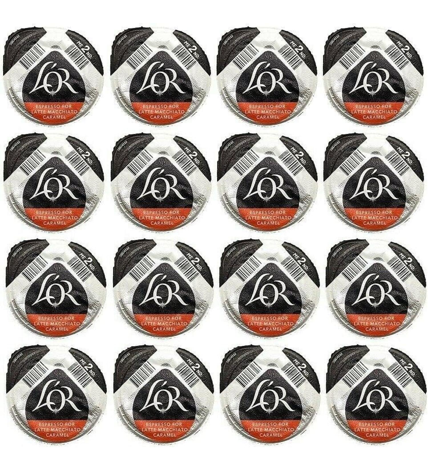 50 x Tassimo L'OR Espresso For Latte Macchiato CARAMEL Coffee T-Discs ONLY (NO MILK PODS) - Buy Online on SooperMarket.com