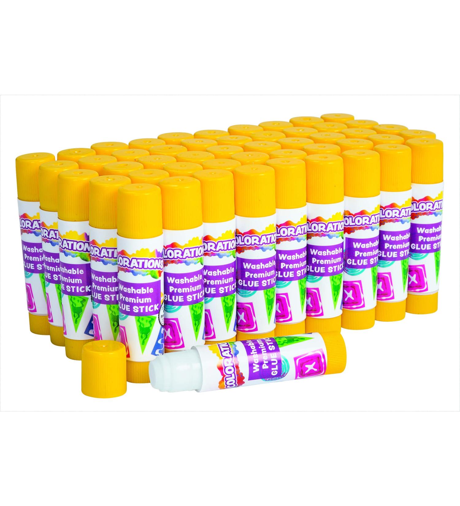 Colorations Washable Glue Sticks Premium Classroom Art Supplies Safe Easy-To-Spread Adhesive Preschool School Projects Crafts Scrapbook Glue White Glue Stick Dries Clear Bulk 50 Pack White Pack of 50 - Buy Online on SooperMarket.com