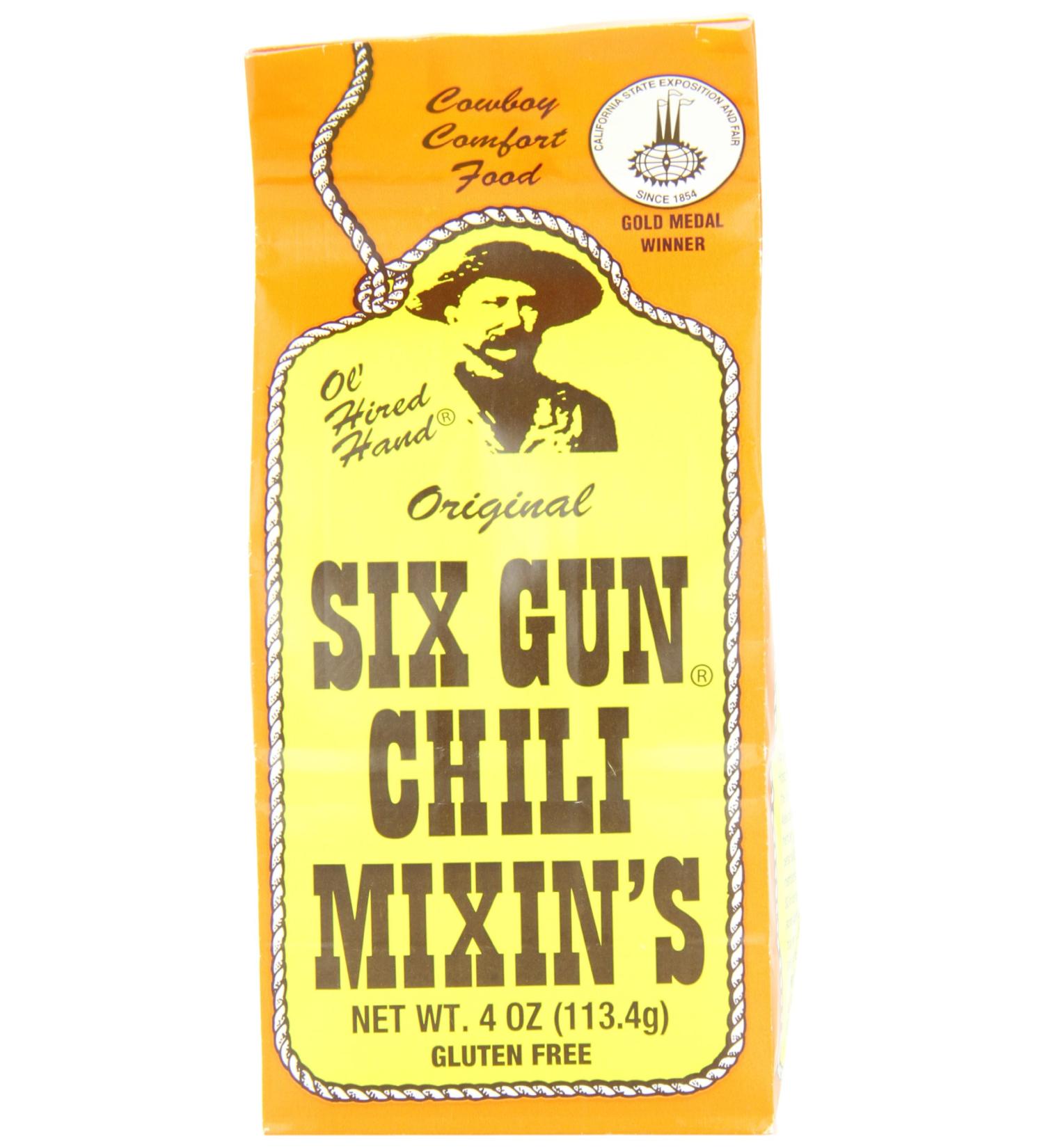 Six Gun Chili Mixin's - 4-Ounce Pack of 1 - Buy Online on SooperMarket.com