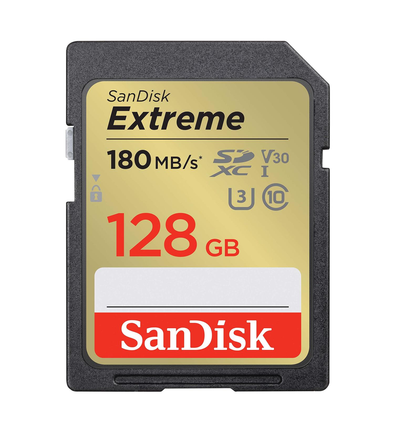 SanDisk 128GB Extreme SDXC Memory Card - C10 U3 V30, 4K UHD SD Card | SDSDXVA-128G-GNCIN - Buy Online on SooperMarket.com
