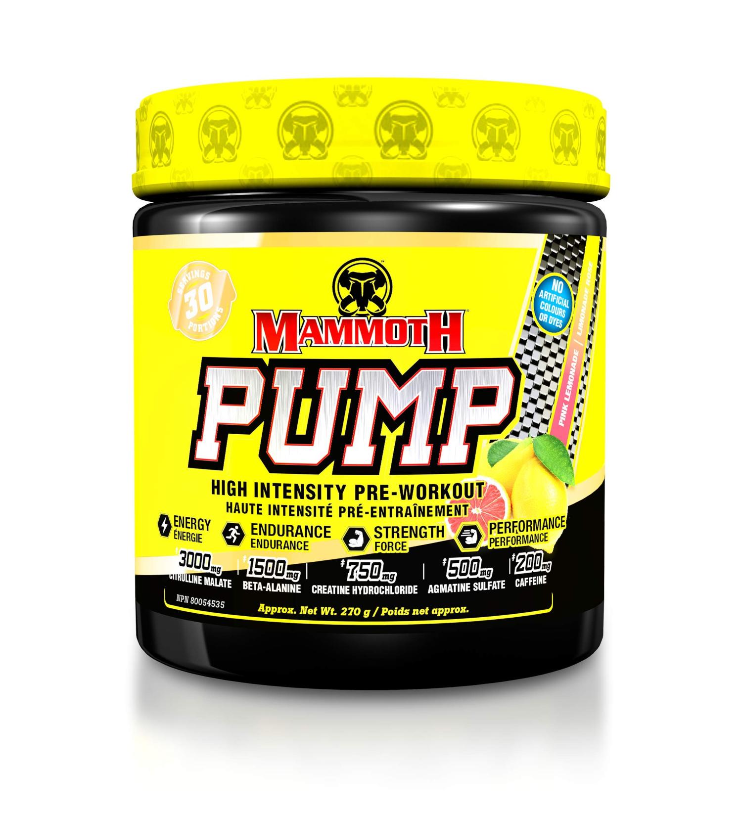 Mammoth Pump (Pink Lemonade 30) Pink Lemonade 1 Count (Pack of 1) - Buy Online on SooperMarket.com