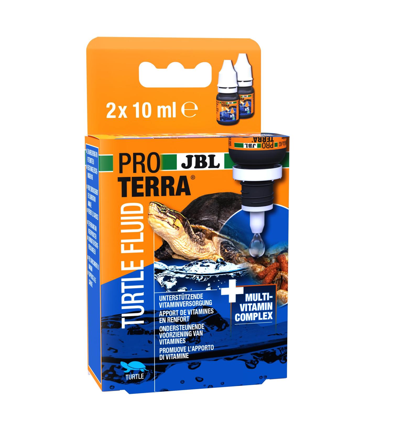 JBL Proterra Turtle Fluid 2x10 ml - Premium Liquid Multivitamins for Pond & Water Turtles - International Shipping Available - Buy Online on SooperMarket.com