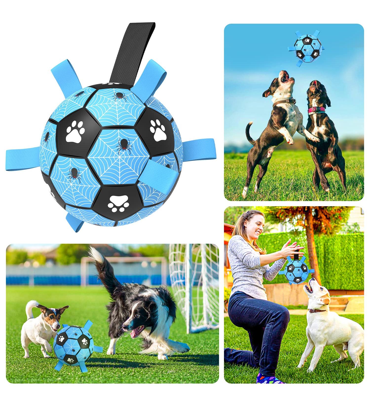 X Xben Dog Toys Ball - 20cm Interactive Football for Small & Medium Dogs | Durable Inflatable Perfect for Indoor & Outdoor Play - Buy Online on SooperMarket.com