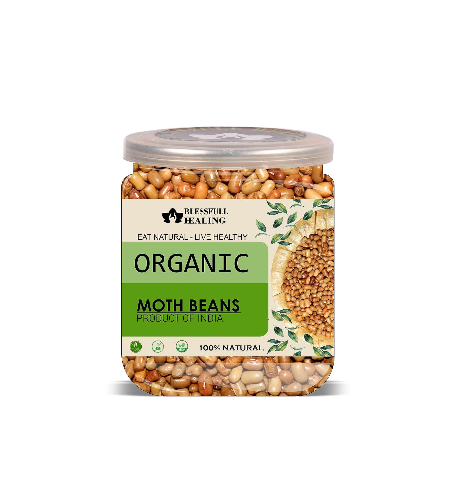 Blessfull Healing Organice Moth Beans 1 lb (453 Gram) - Buy Online on SooperMarket.com