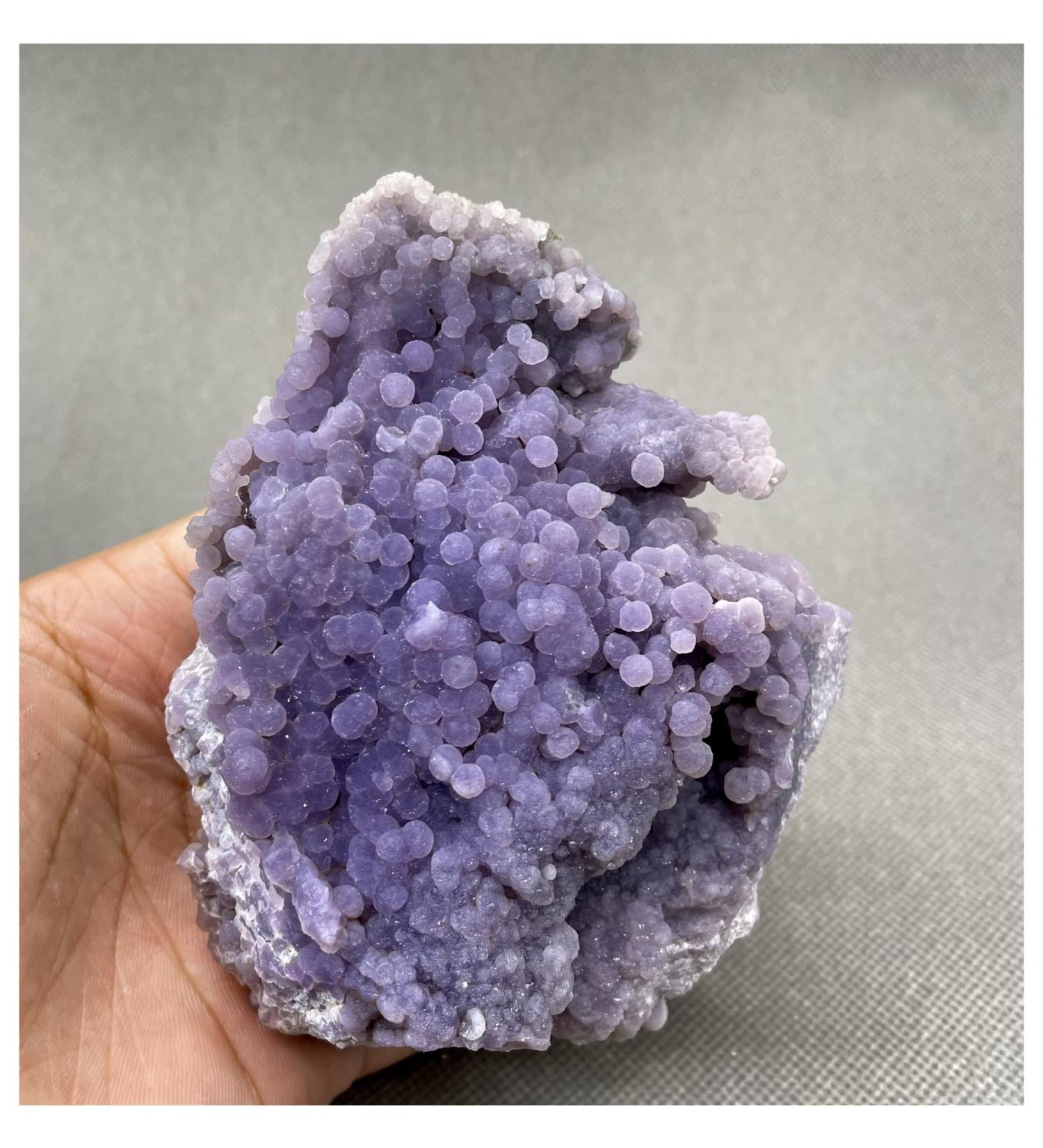 Gemstones and Crystals Natural Grape Agate Specimen Stones and Crystals Crystals Quartz Gemstones Reiki Crystal Stone 532g