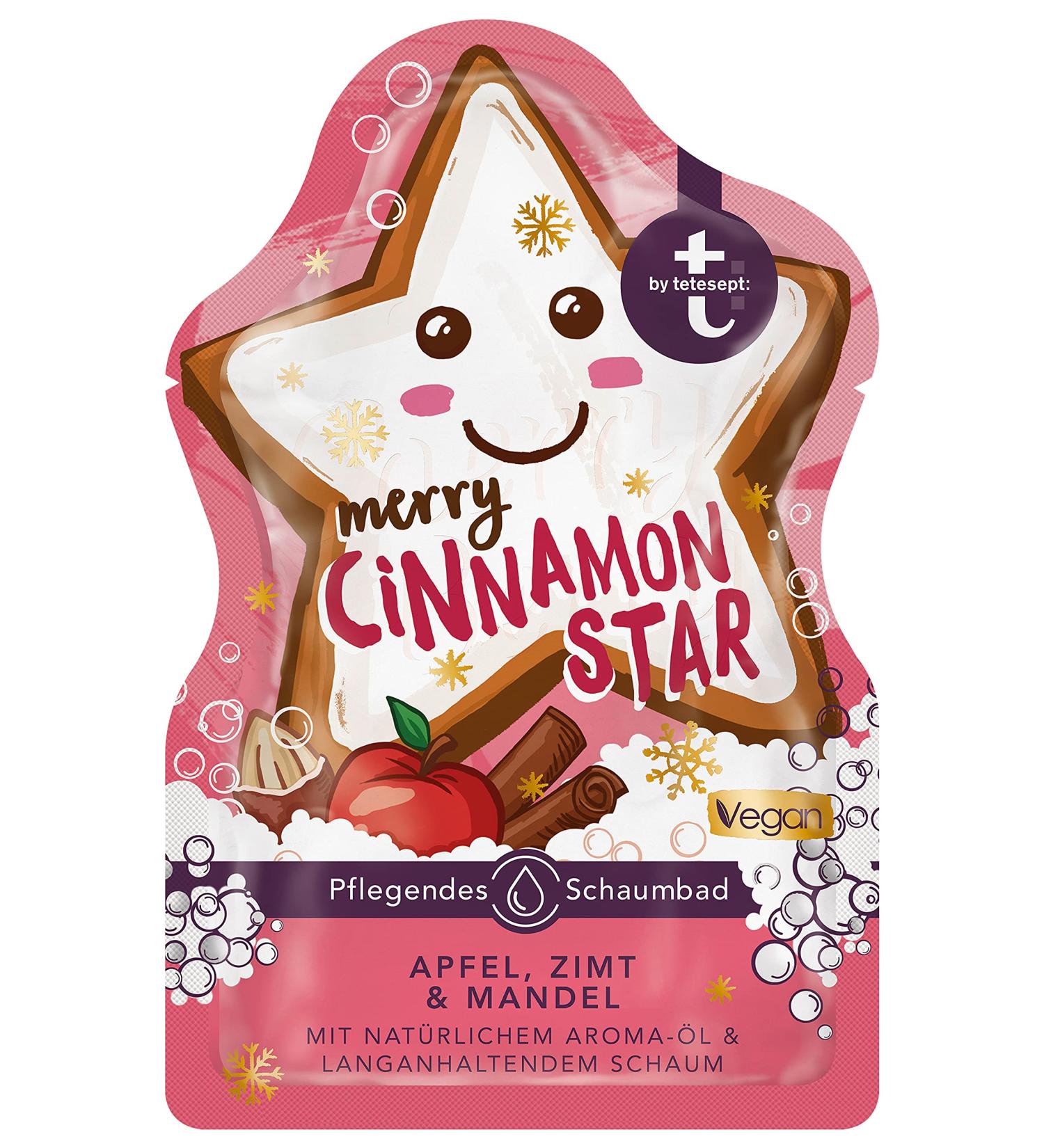 Tetesept Merry Cinnamon Star - Nourishing Foaming Bath for Winter - 40 ml Fluffy Bathing Foam - Buy Online on SooperMarket.com