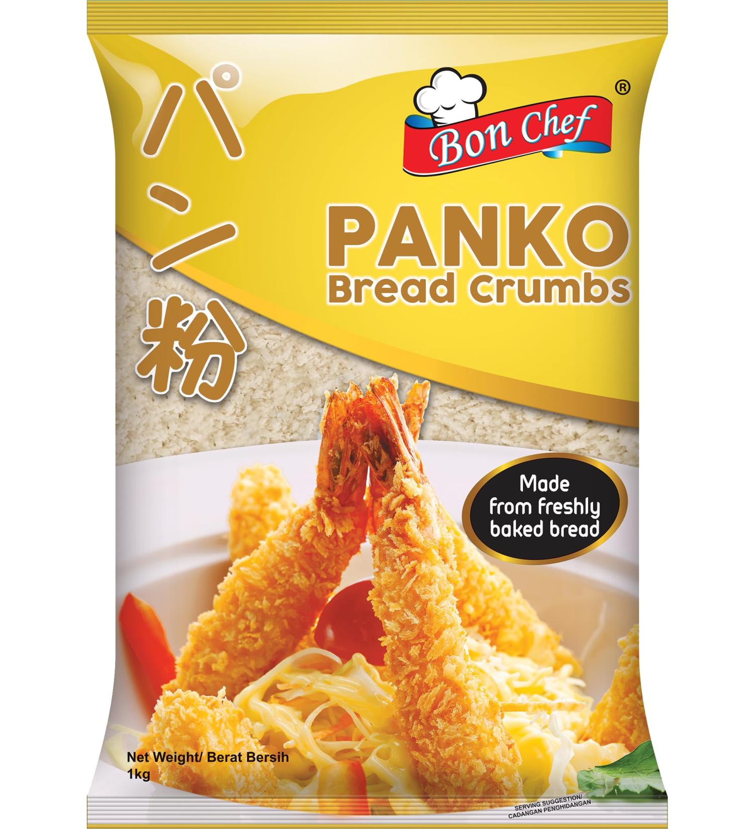 Bon Chef Panko Bread Crumbs 1kg - Premium Japanese Style Breadcrumbs for Crispy Cooking - Buy Online on SooperMarket.com