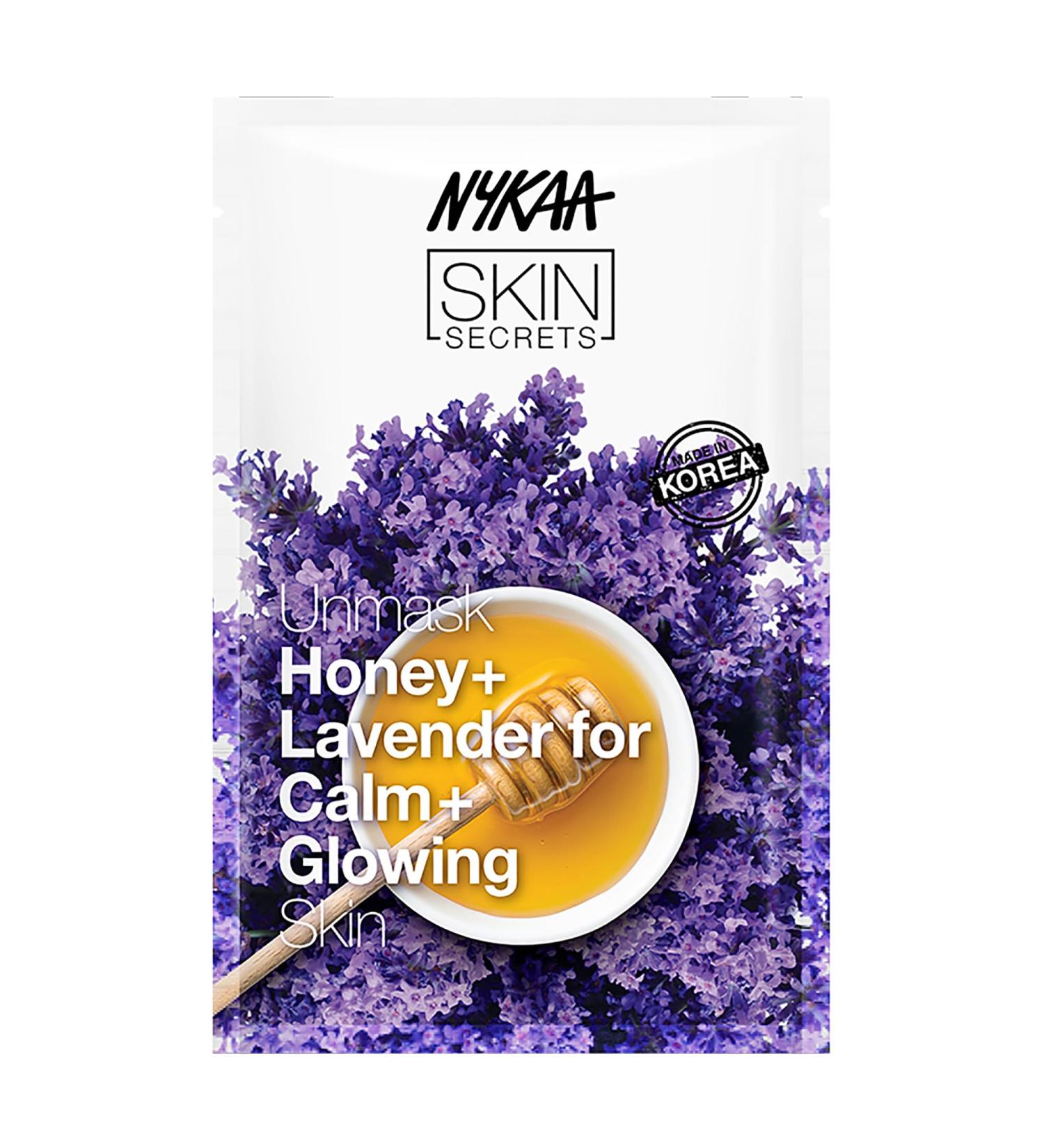 Nykaa Naturals Skin Secrets Bubble Sheet Mask - Honey & Lavender | Dark Spot Reducer & Skin Elasticity Booster - 0.67 oz - Buy Online on SooperMarket.com