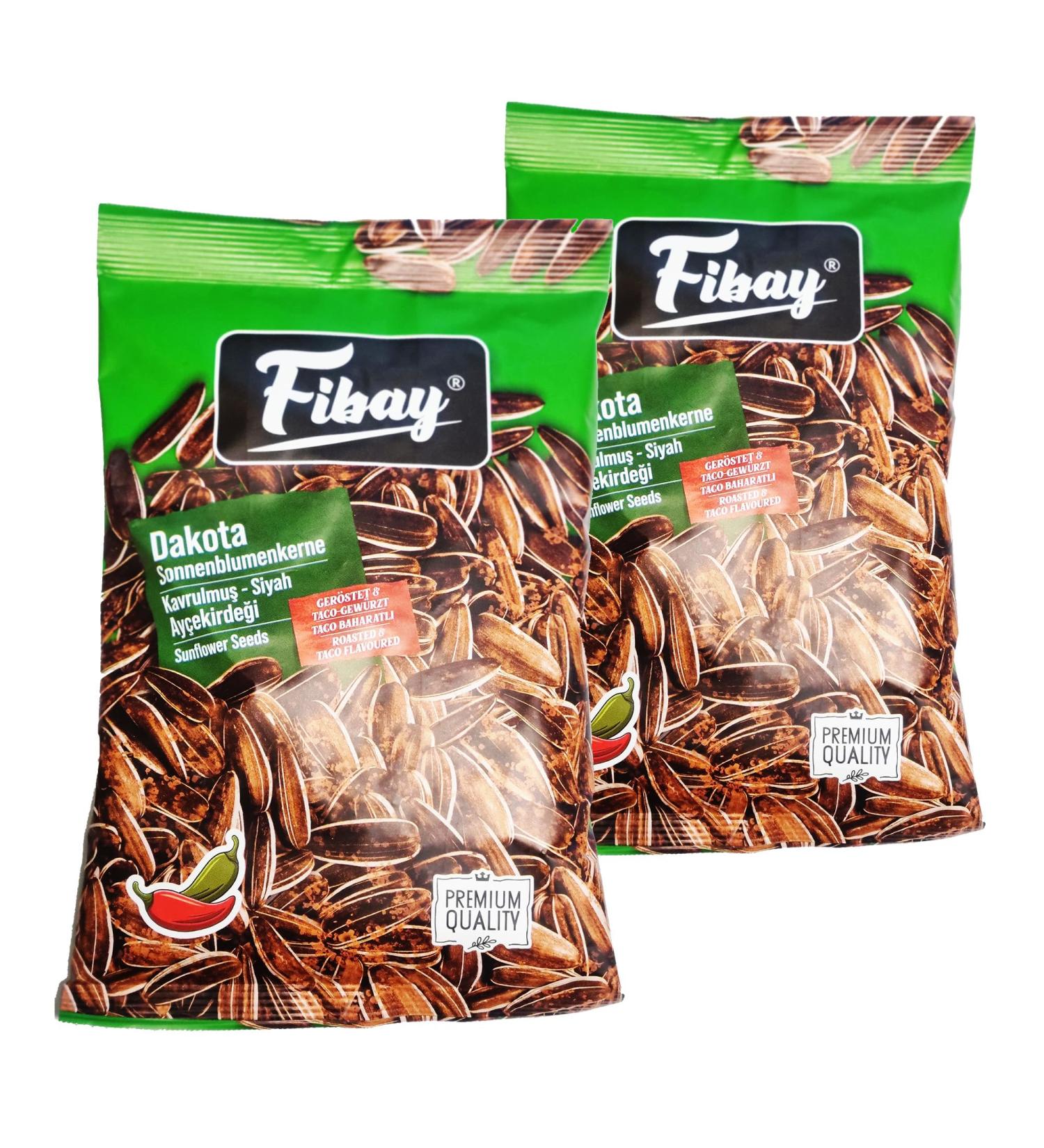 Buy Fibay Dakota Sunflower Seeds - Roasted & Taco Seasoning | Premium Quality (2x140g) - International Shipping Available - Buy Online on SooperMarket.com