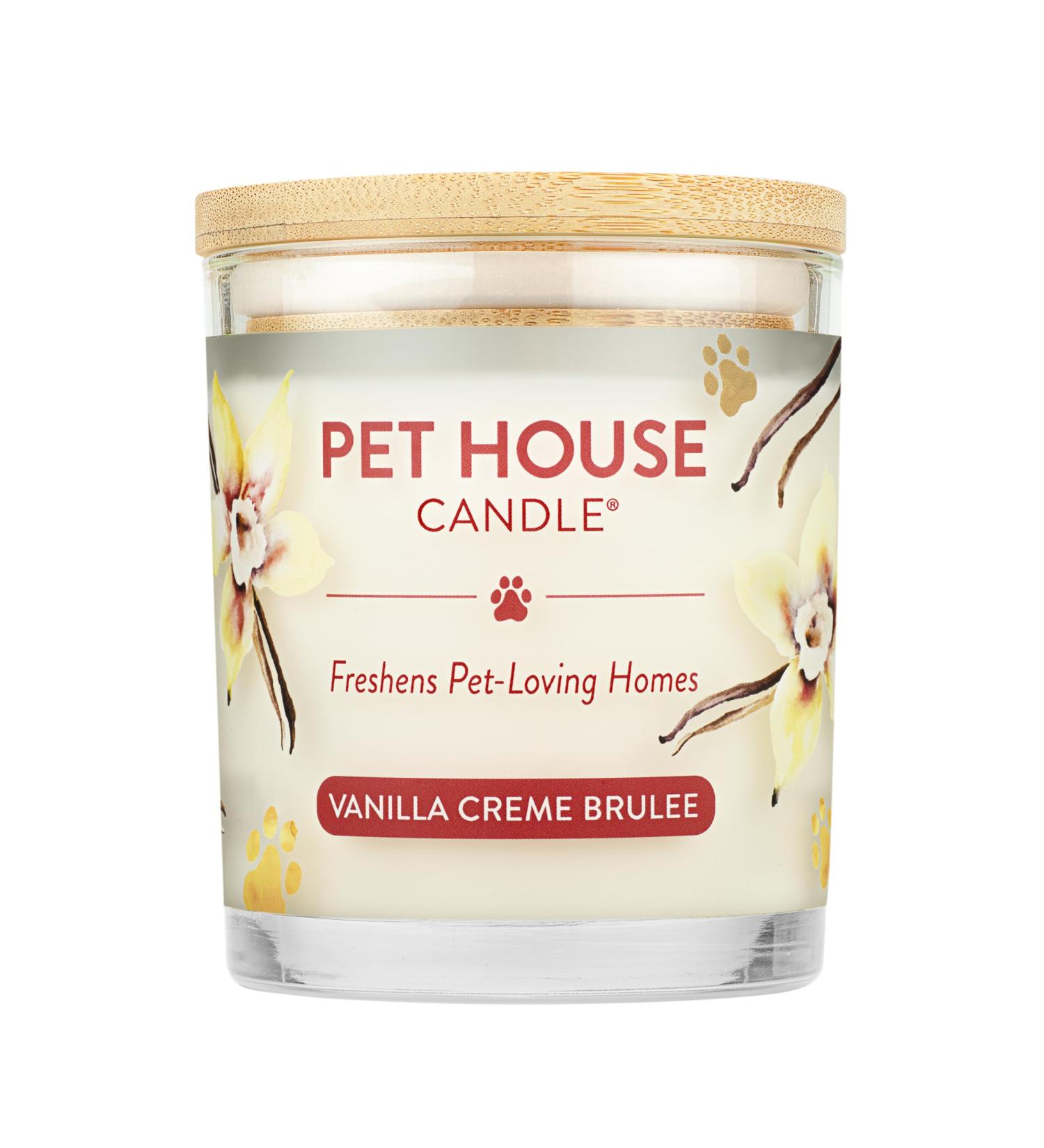 One for All Pet House Candle - Vanilla Cr me Brulee | 100% Herbal Wax Non-Toxic & Eco-Friendly Air Freshener - Buy Online on SooperMarket.com