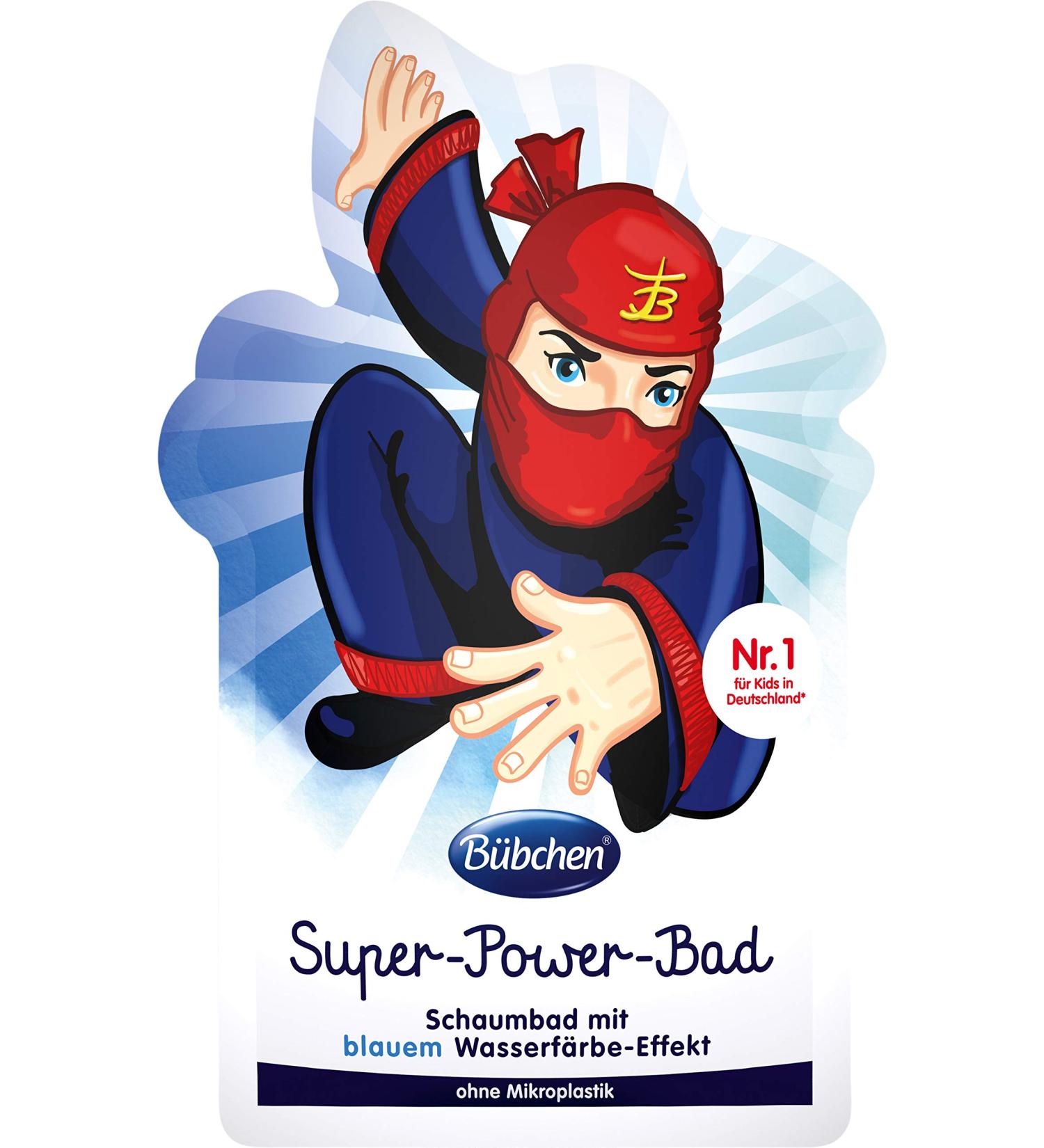 B bchen Super-Power-Bad bubble bath with blue water colouring effect 1 pack (1 x 40ml)