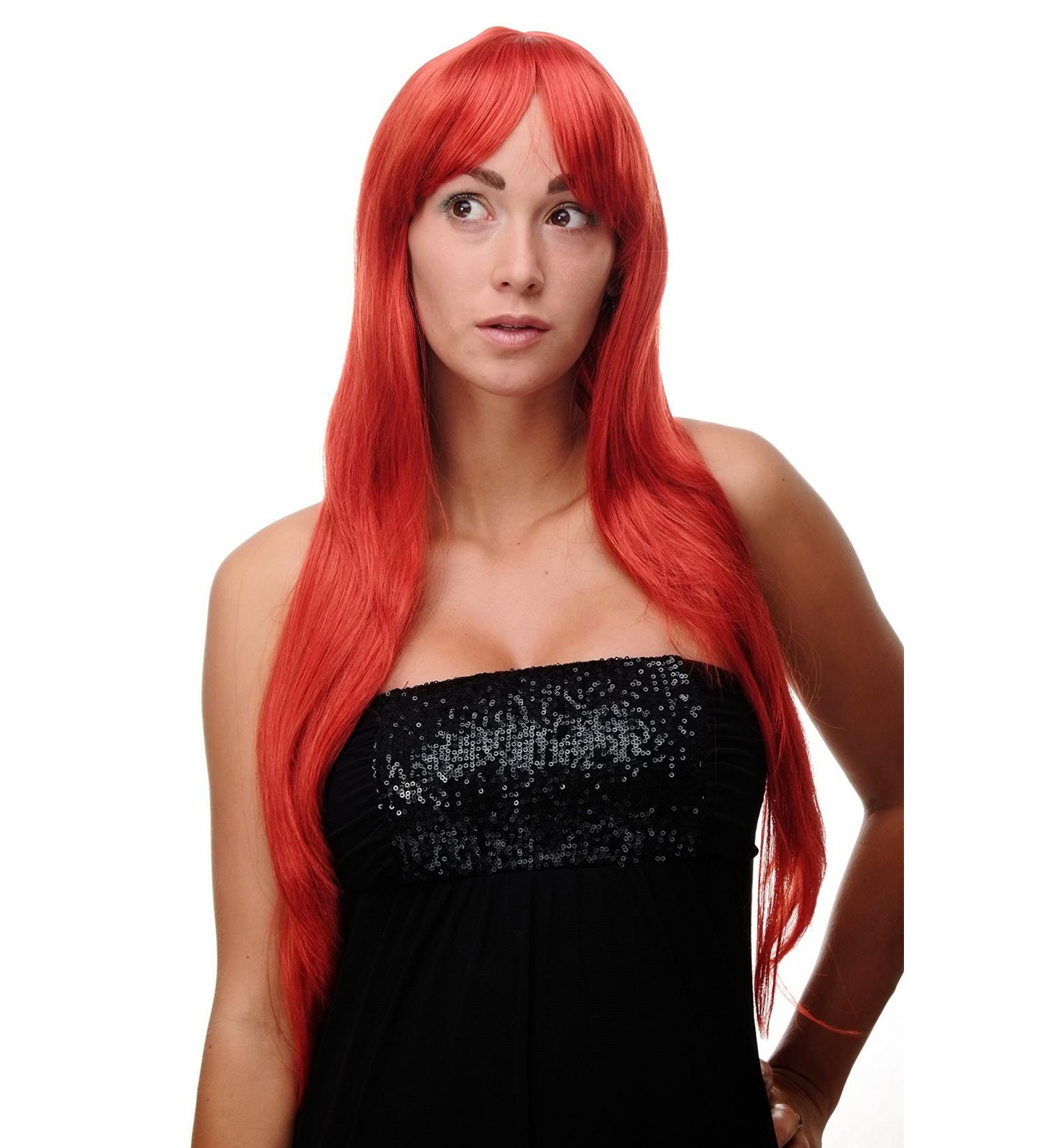 WIG ME UP Sexy Long Straight Fire Red Wig - 70cm Parting | Shop Internationally - Buy Online on SooperMarket.com