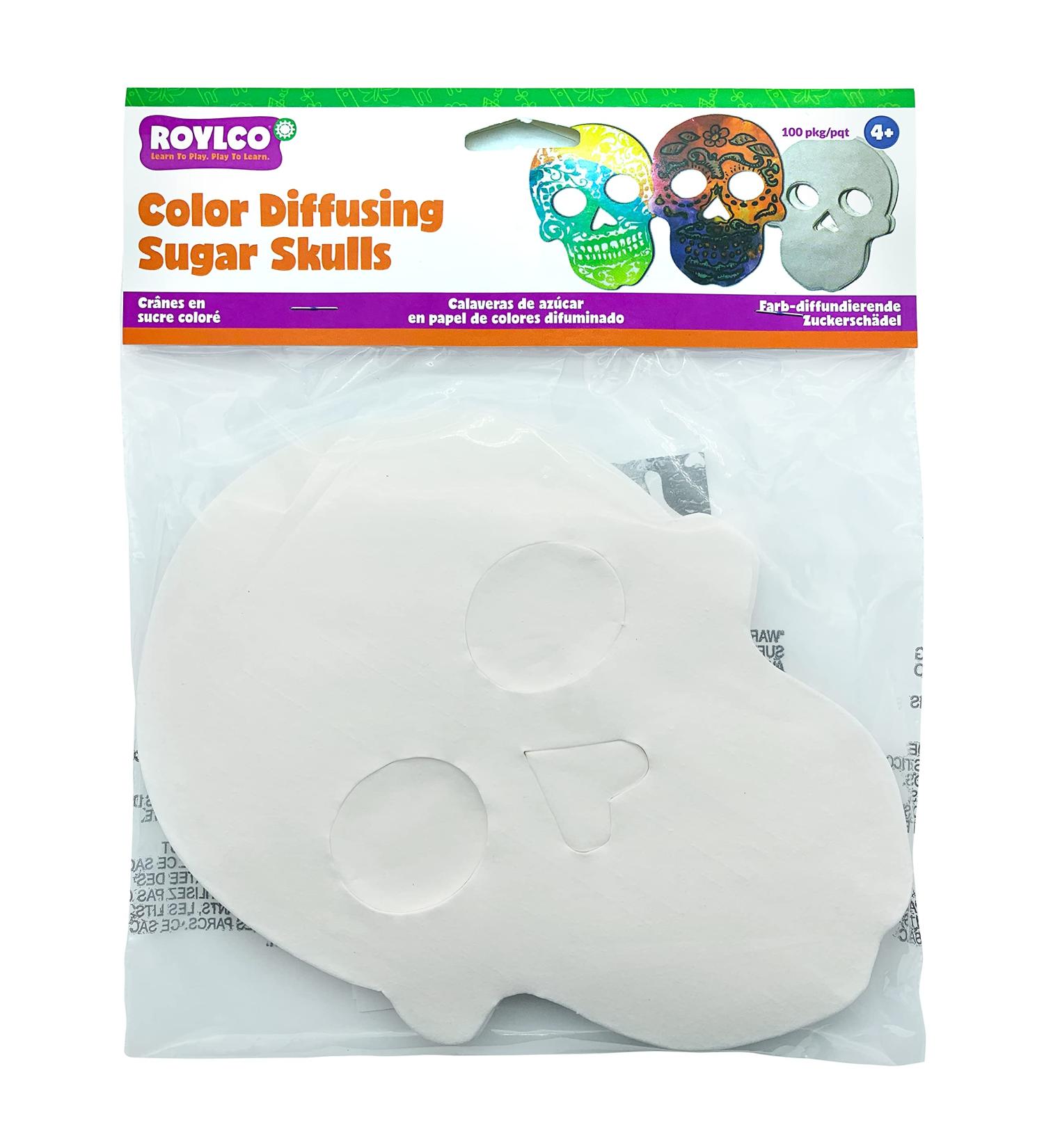 Color Diffusing Sugar Skulls - Vibrant DIY Craft Kit for Kids and Adults - Buy Online on SooperMarket.com