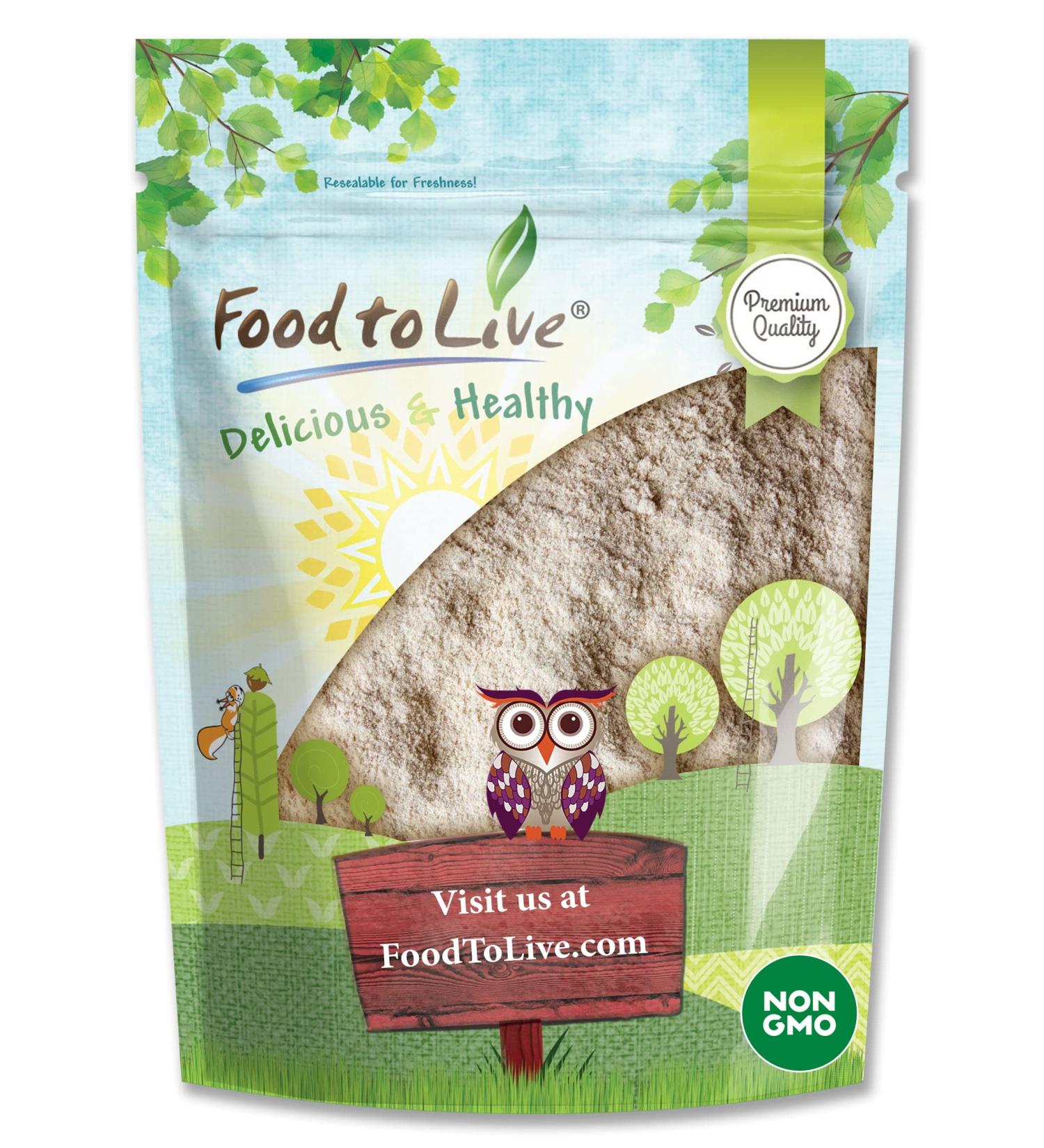 Barley Flour 2 Pounds Non-GMO Stone Ground from Whole Hulled Barley - Fine Powder, Kosher & Vegan - Rich in Fiber - Wheat Flour Alternative - Ideal for Baking - Product of USA (2 lb) - Buy Online on SooperMarket.com
