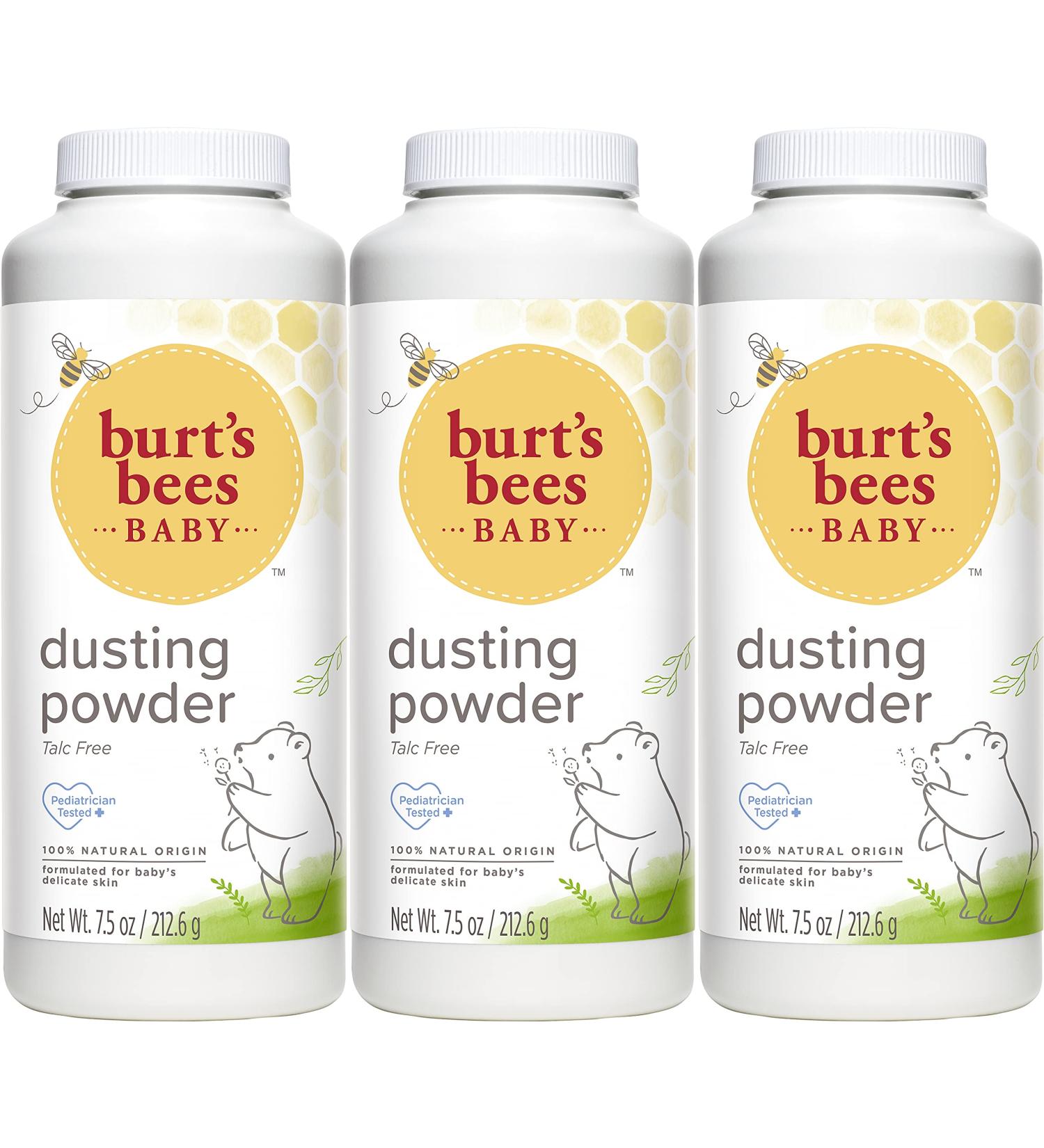 Burt's Bees Baby Powder 7.5 oz (Pack of 3) - Hypoallergenic Dusting Powder for Calming and Non-Irritating Skin Care - Natural and Talc Free - Buy Online on SooperMarket.com