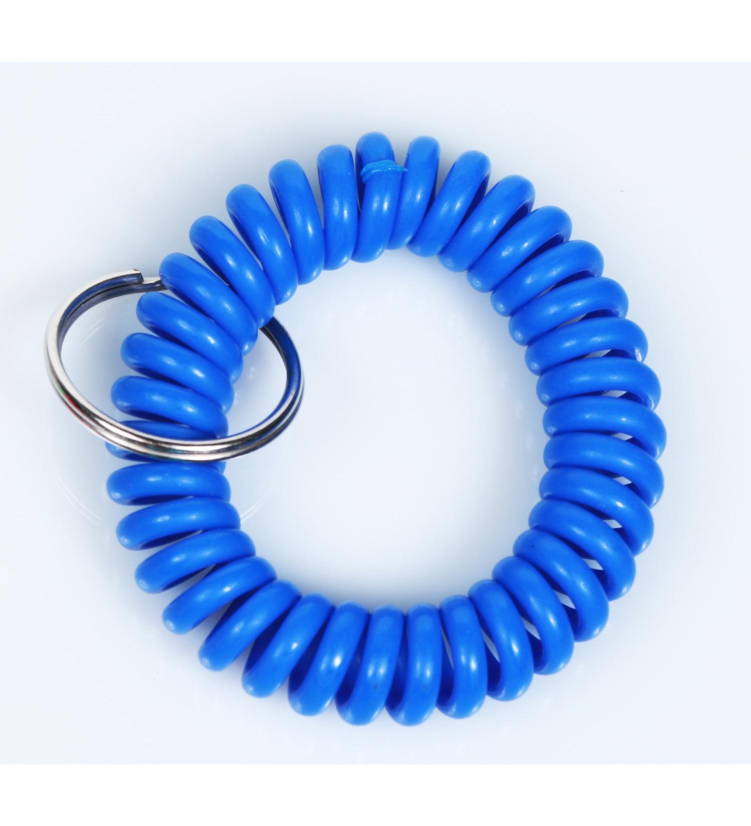 Spiral Bracelet - Rainbow Colors - Wrist Coil (blue)