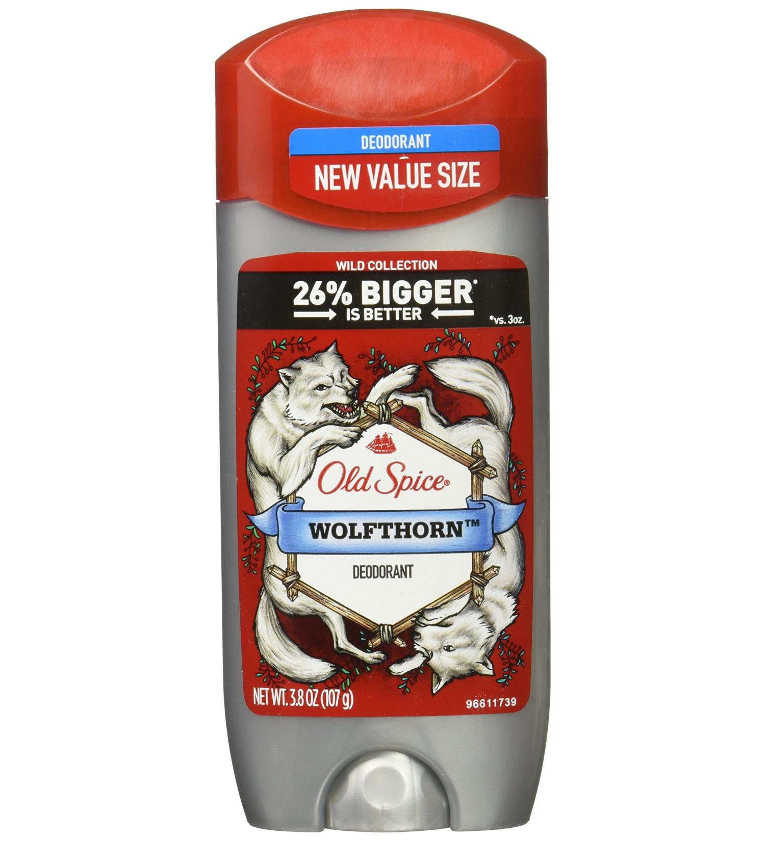 Buy Old Spice Wild Collection Wolfthorn Deodorant - 3.8 oz | Invisible Solid Men's Deodorant - International Shipping Available - Buy Online on SooperMarket.com