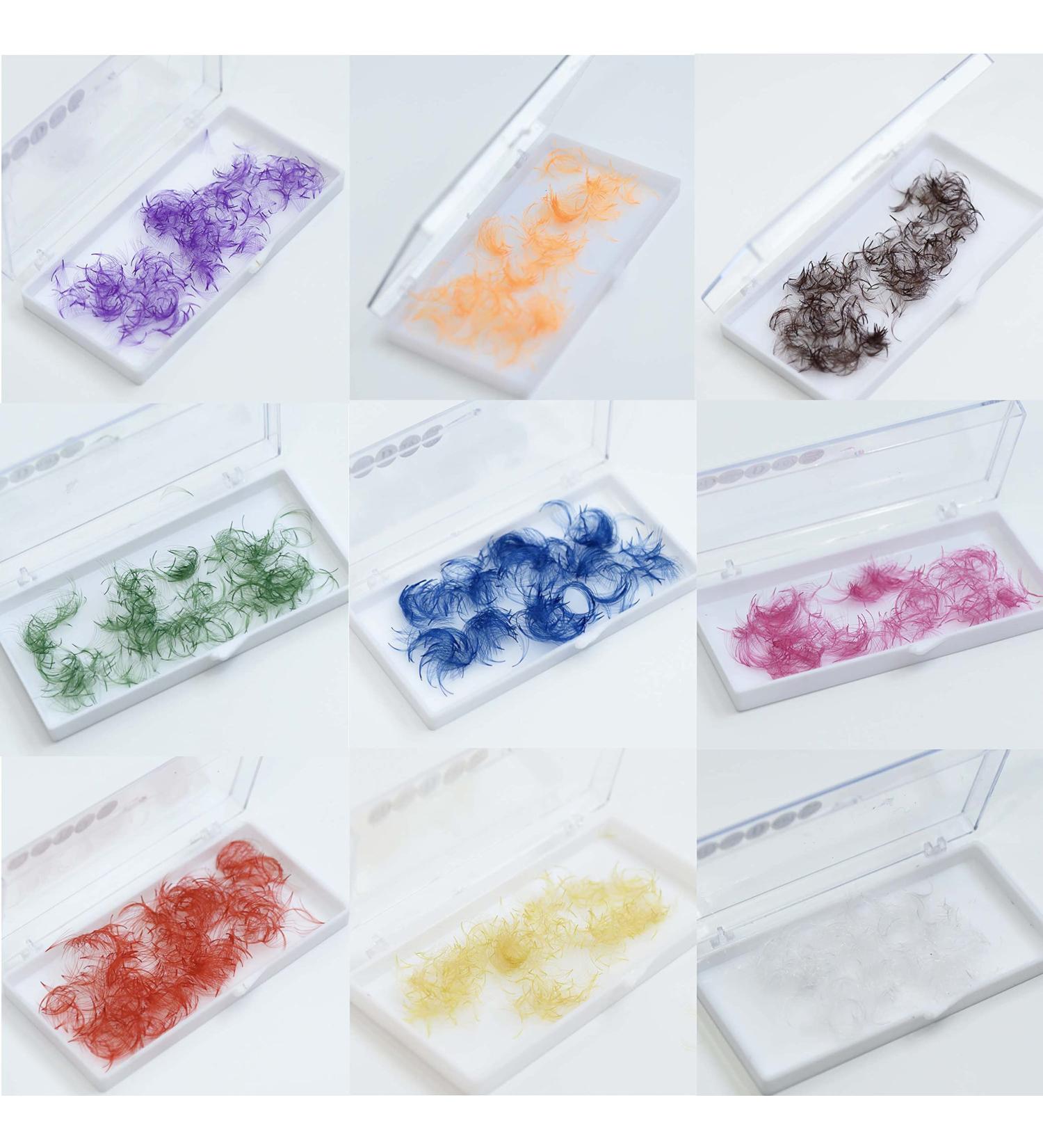 VNE 500 Colorful Lash Extensions - Premade Volume & Mega Fans - 14mm C Curl Purple 6D - Buy Online on SooperMarket.com