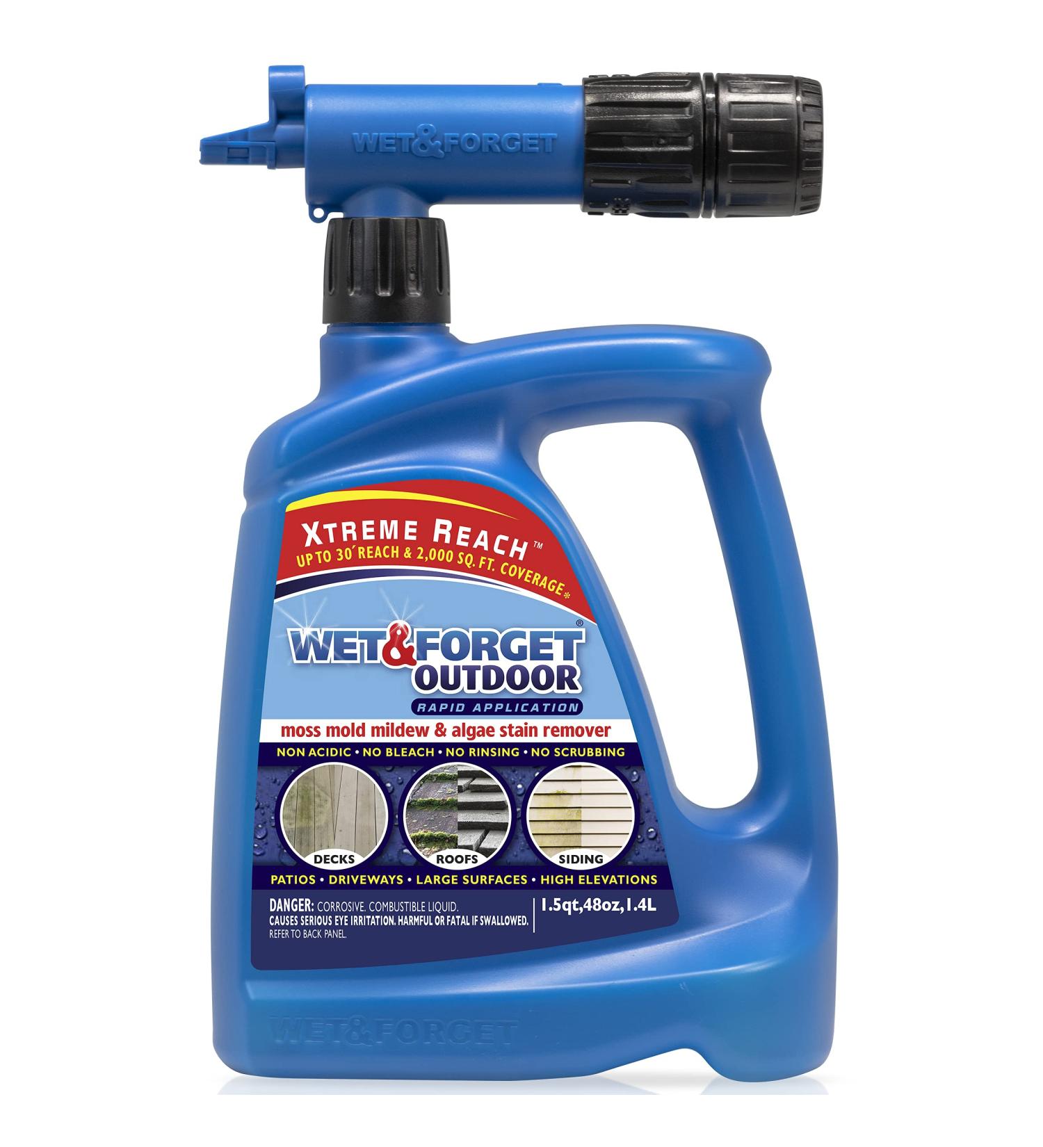 Wet & Forget Outdoor Stain Remover Xtreme Reach Hose End - 48oz - Buy Online on SooperMarket.com