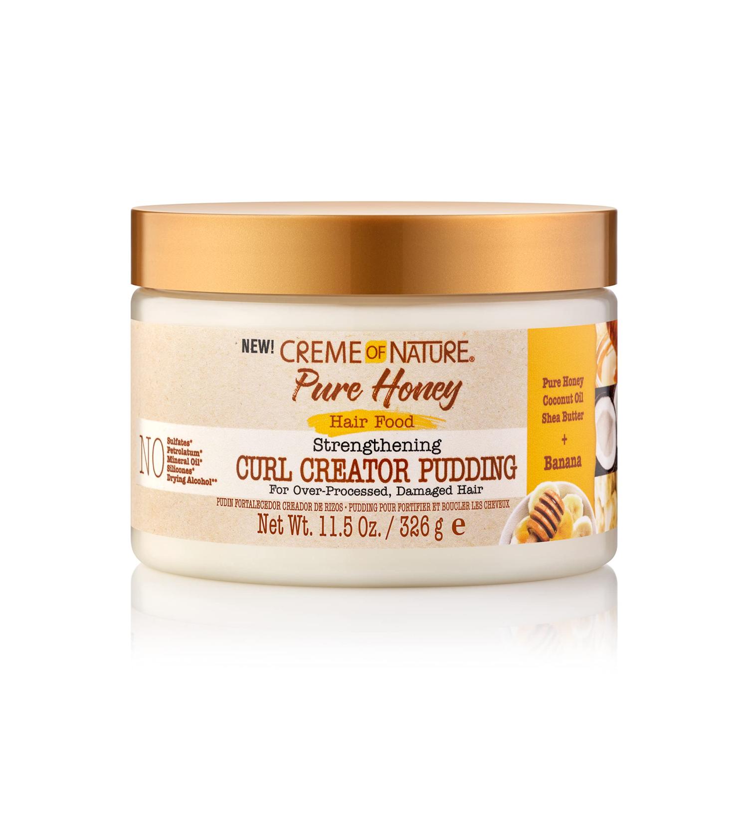 Creme of Nature Pure Honey & Banana Curl Pudding - 4.7 fl oz | Restores Overprocessed Hair - Buy Online on SooperMarket.com