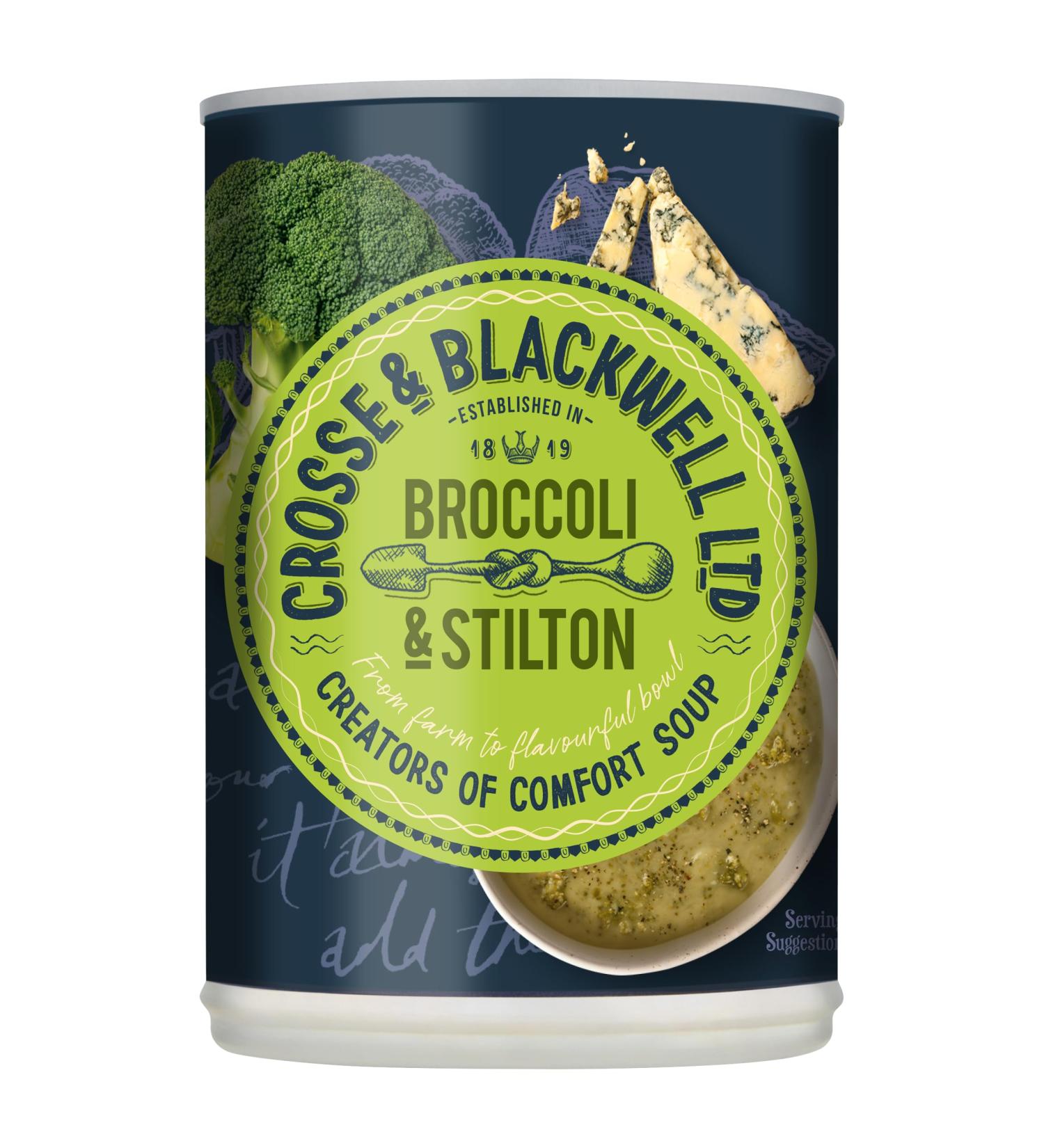 Crosse & Blackwell Broccoli & Stilton Soup 400g - Buy Now for a Deliciously Creamy Meal! - Buy Online on SooperMarket.com