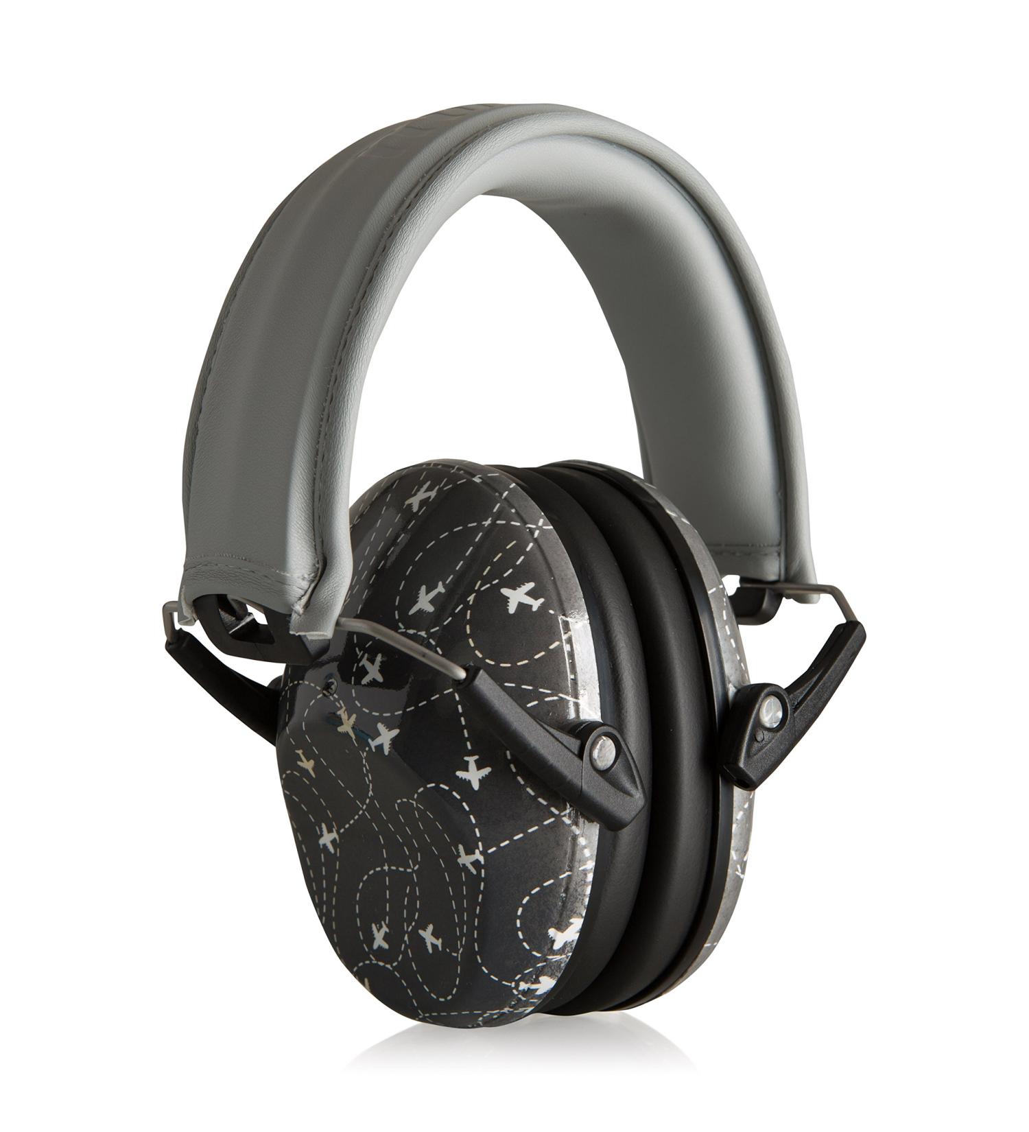 Designer Muted Hearing Protection for Kids - Adjustable Ear Muffs from Toddler to Teen, Aero Gray - Buy Online on SooperMarket.com