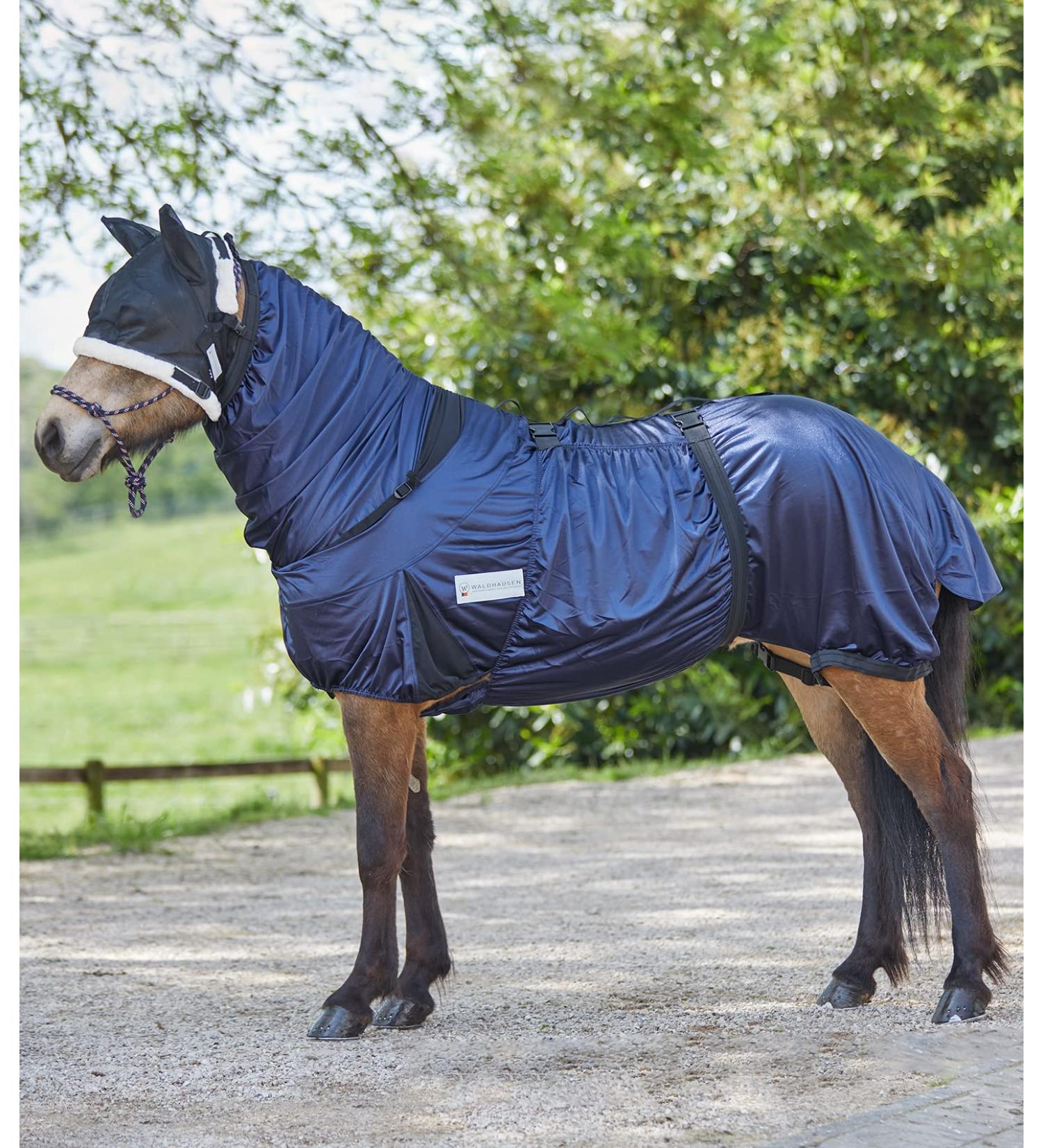 WALDHAUSEN eczema blanket back length 145 cm night blue