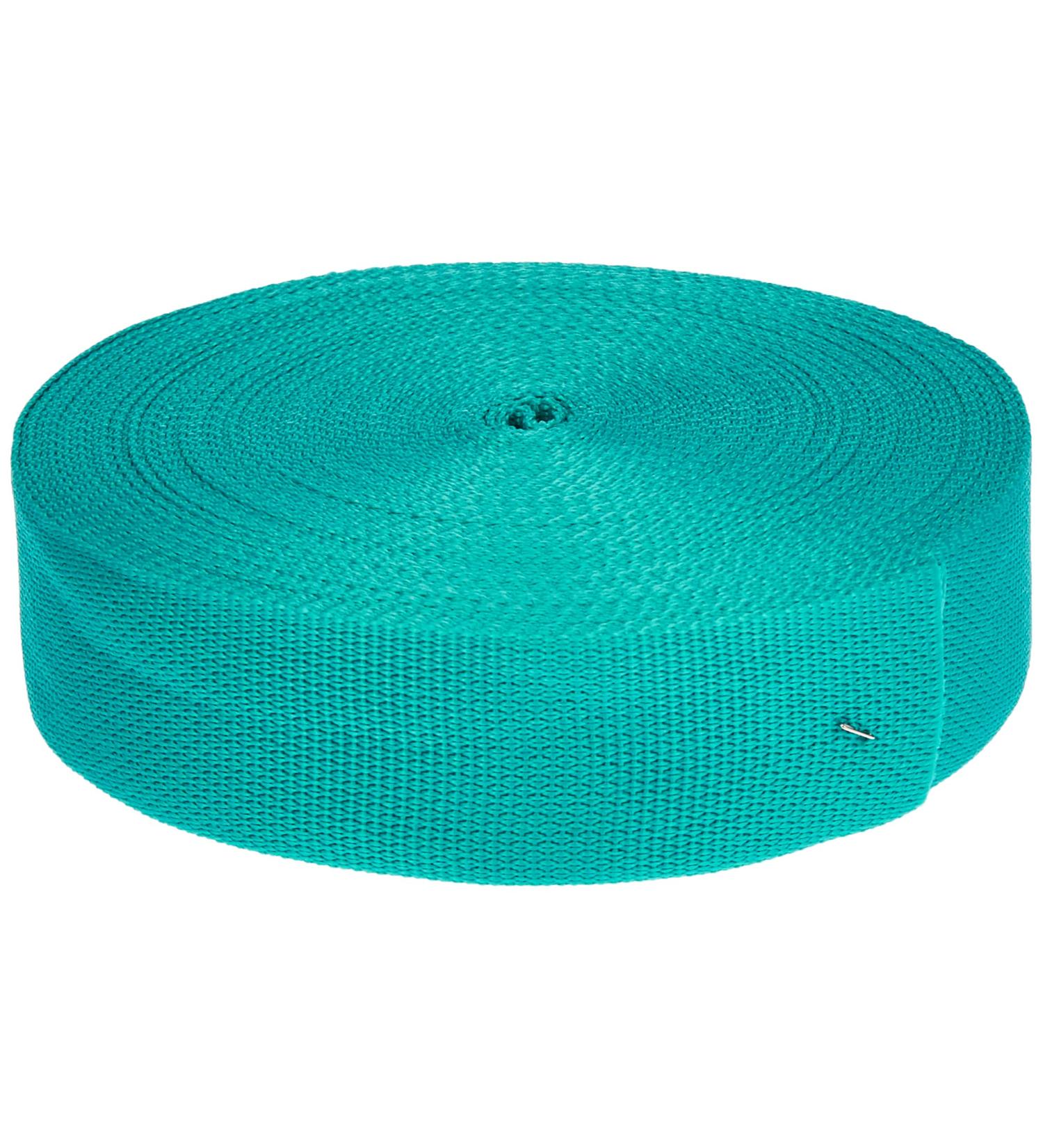 Strapworks Lightweight Polypropylene Webbing - Poly Strapping for Outdoor DIY Gear Repair, Pet Collars, Crafts  2 Inch x 25 Yards - Teal