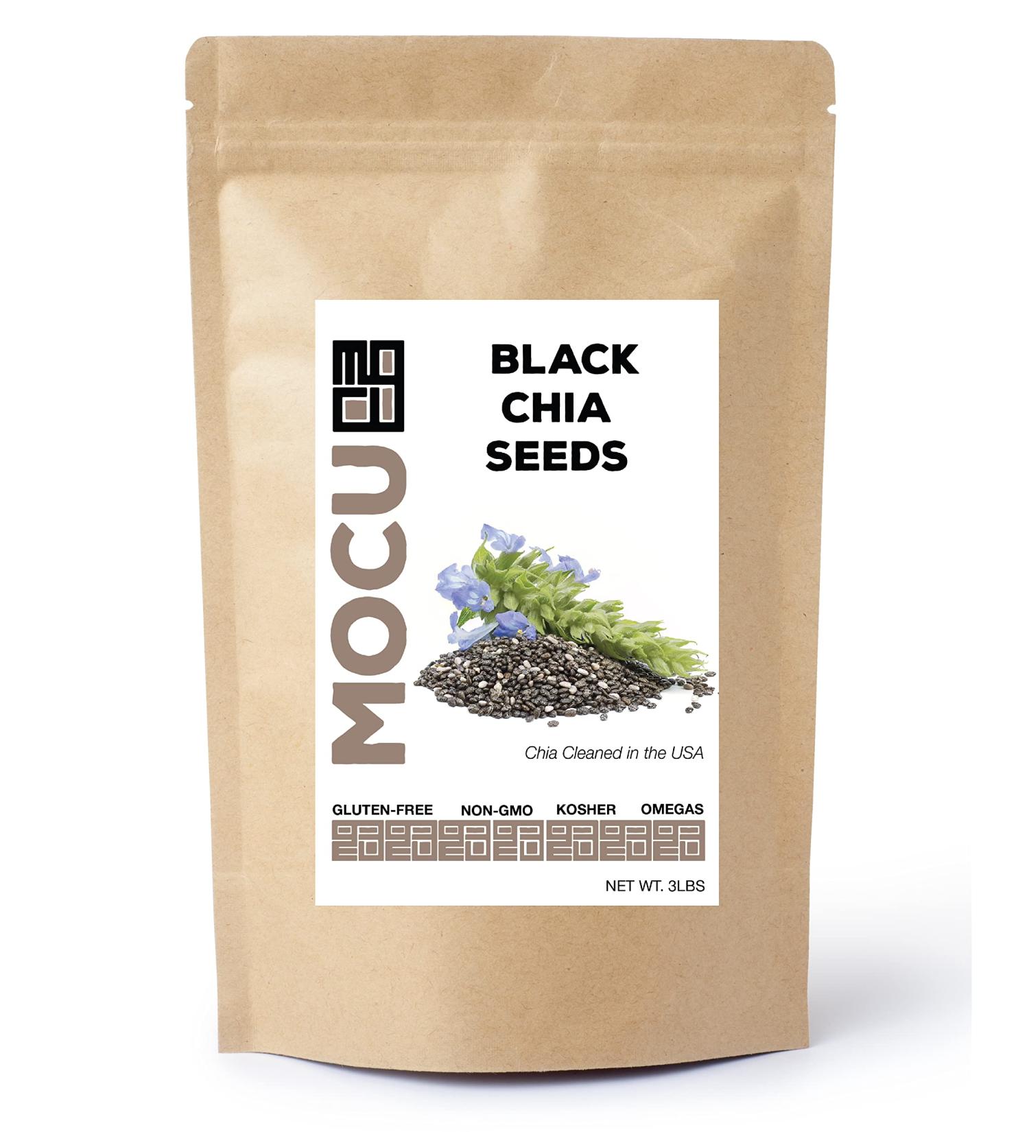 Get Chia Brand BLACK Chia Seeds - 6lbs (2 x 3lbs Bags) - Buy Online on SooperMarket.com