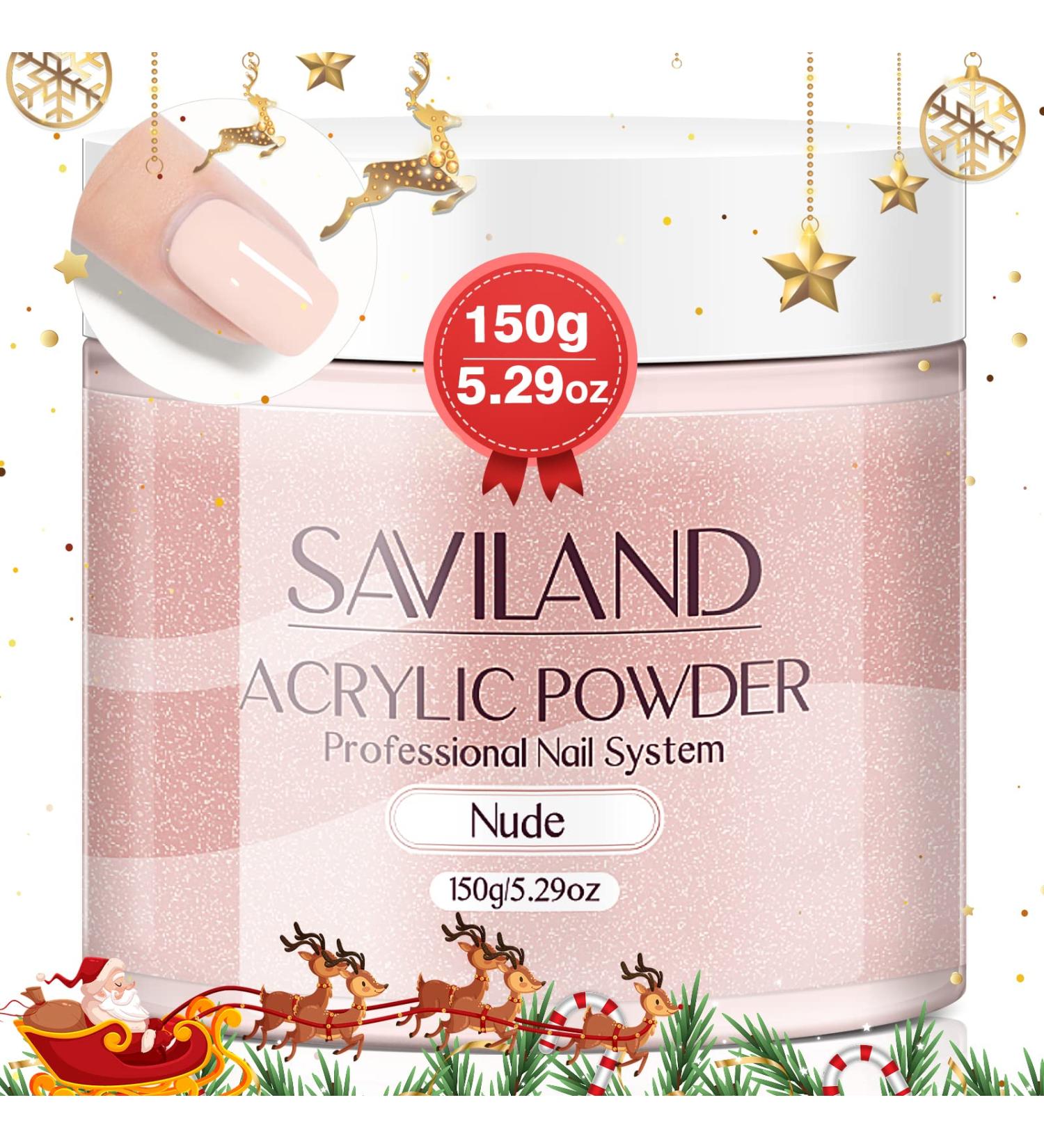 Saviland Nudes Acrylic Powder 150g/5.29OZ - Nail Extension Kit for 3D Carving & Nail Art - Buy Online on SooperMarket.com