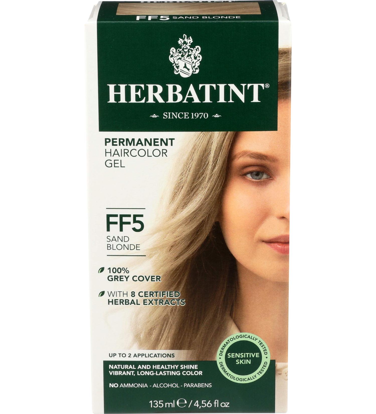 Herbatint Hair Color Sand Blonde FF5 - 4.5 Fl Oz | Natural Long-lasting Hair Dye | International Shipping - Buy Online on SooperMarket.com
