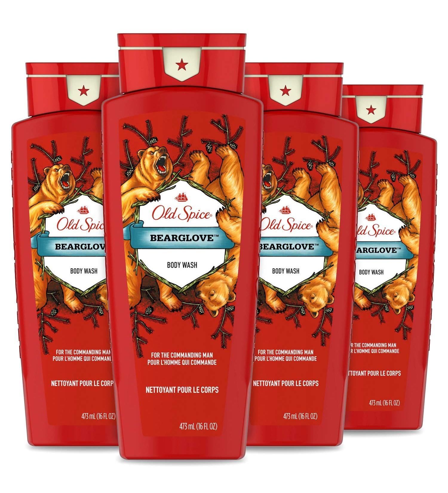 Old Spice Wild Collection Bearglove Men's Body Wash 16 Fl Oz - Pack of 4 - Buy Online on SooperMarket.com