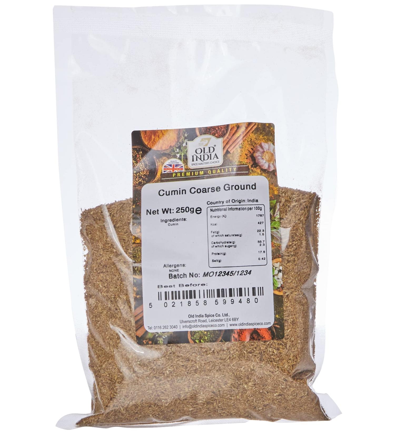 Old India Cumin Coarse Ground 250g - Premium Quality Spice for Cooking - Buy Online on SooperMarket.com