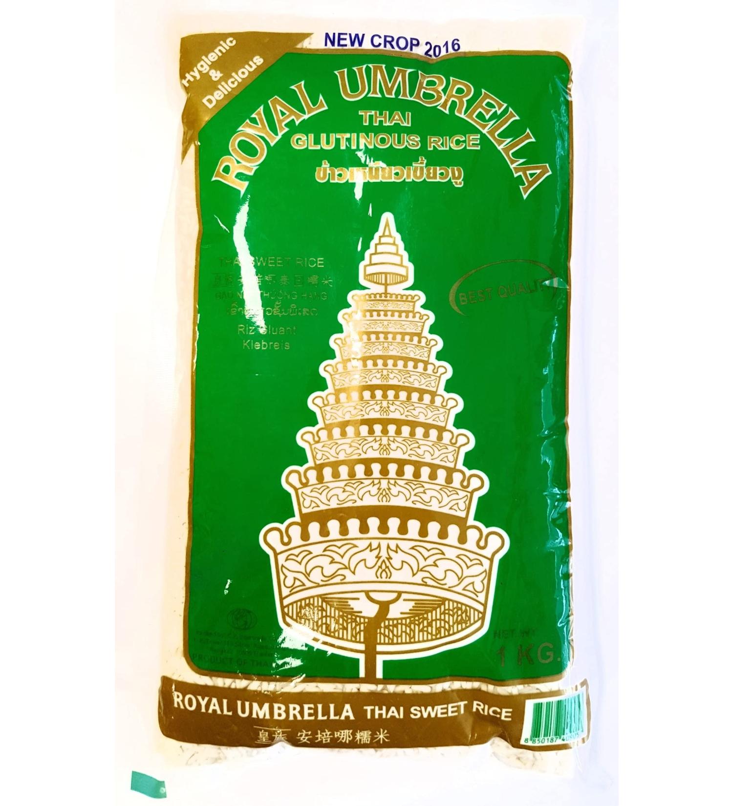 Royal Umbrella Royal Umbrella Thai Glutinous Rice 2kg 2 kg (Pack of 1)