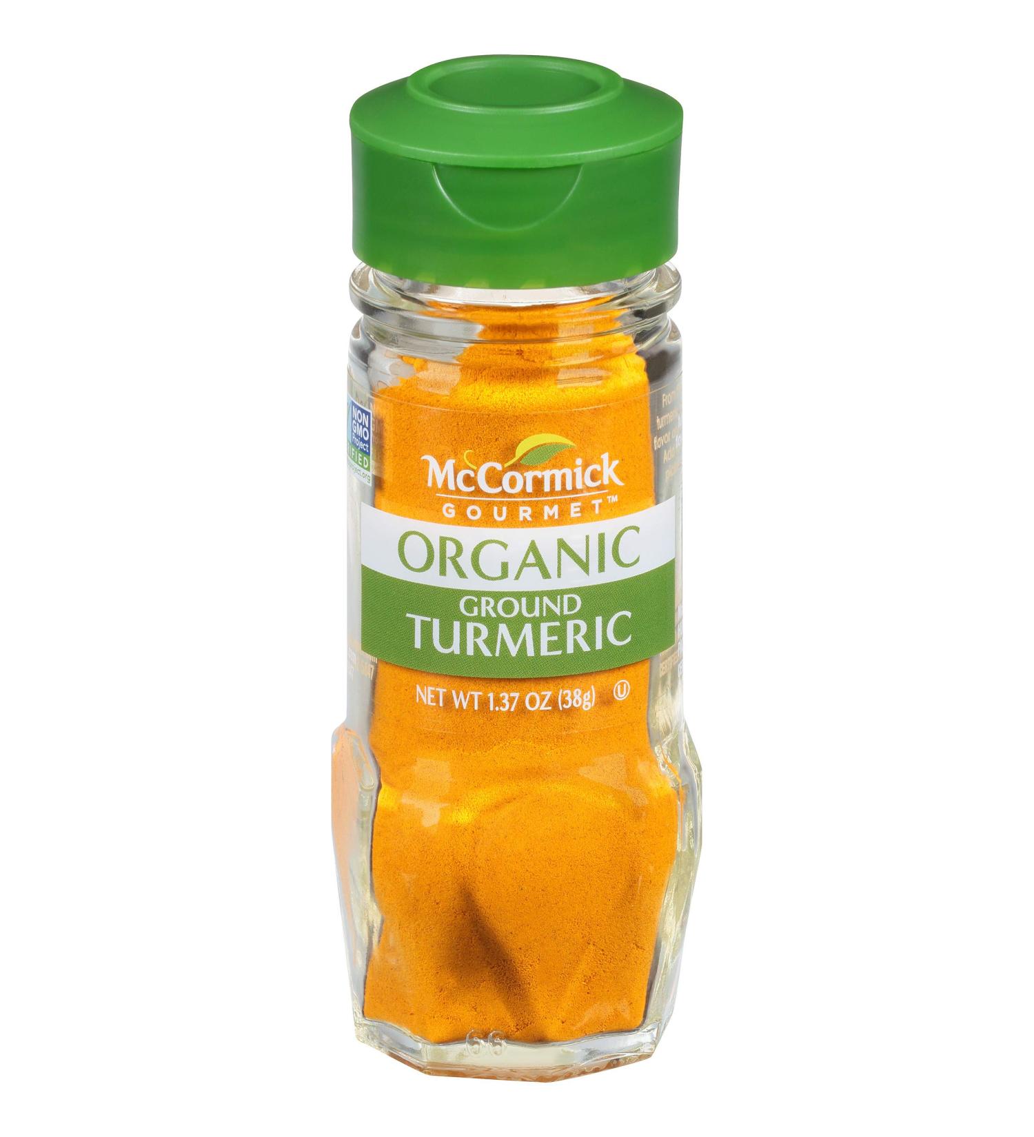 McCormick Gourmet Organic Ground Turmeric 1.37oz - Premium Spice for Health & Flavor - Buy Online on SooperMarket.com