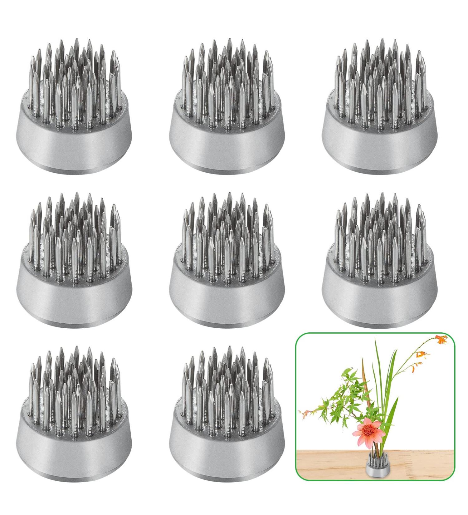 DAJAVE 10 Pack Flower Frogs - Round Japanese Flower Arranger Tool for Plant Decoration and Floral Arrangement - Buy Online on SooperMarket.com