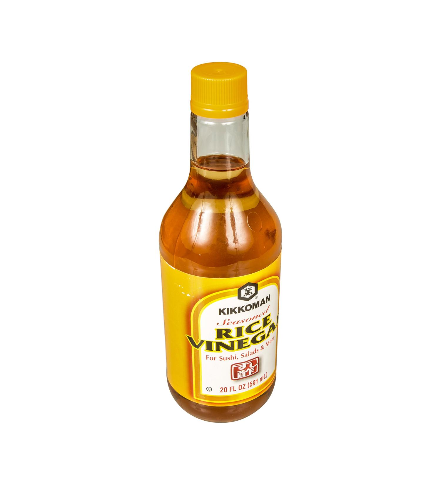 Kikkoman Seasoned Rice Vinegar 20oz - Authentic Japanese Flavor for Cooking & Dressing - Buy Online on SooperMarket.com