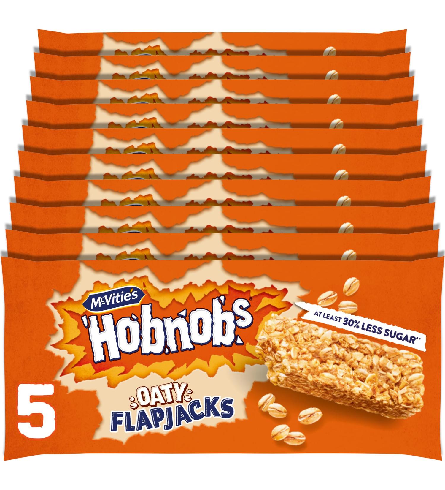 McVitie's Hobnob Oaty Flapjacks 5 Bars (Pack of 10) - Buy Online on SooperMarket.com