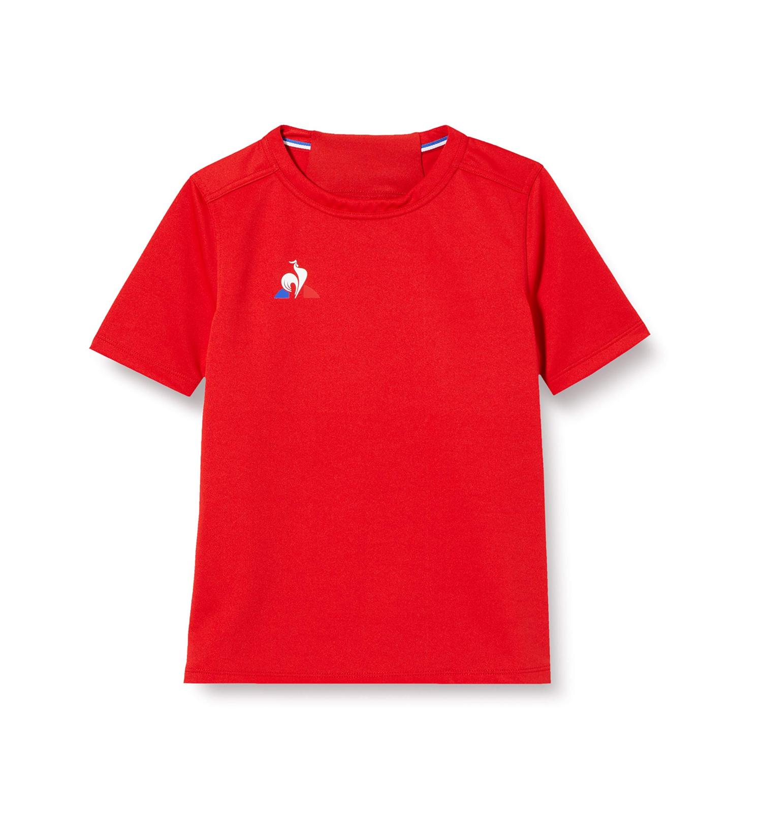 Le Coq Sportif Boys N 1 Rugby Training Maillot Undershirt - 14 Years - Pur Rouge (Red) | International Shipping - Buy Online on SooperMarket.com