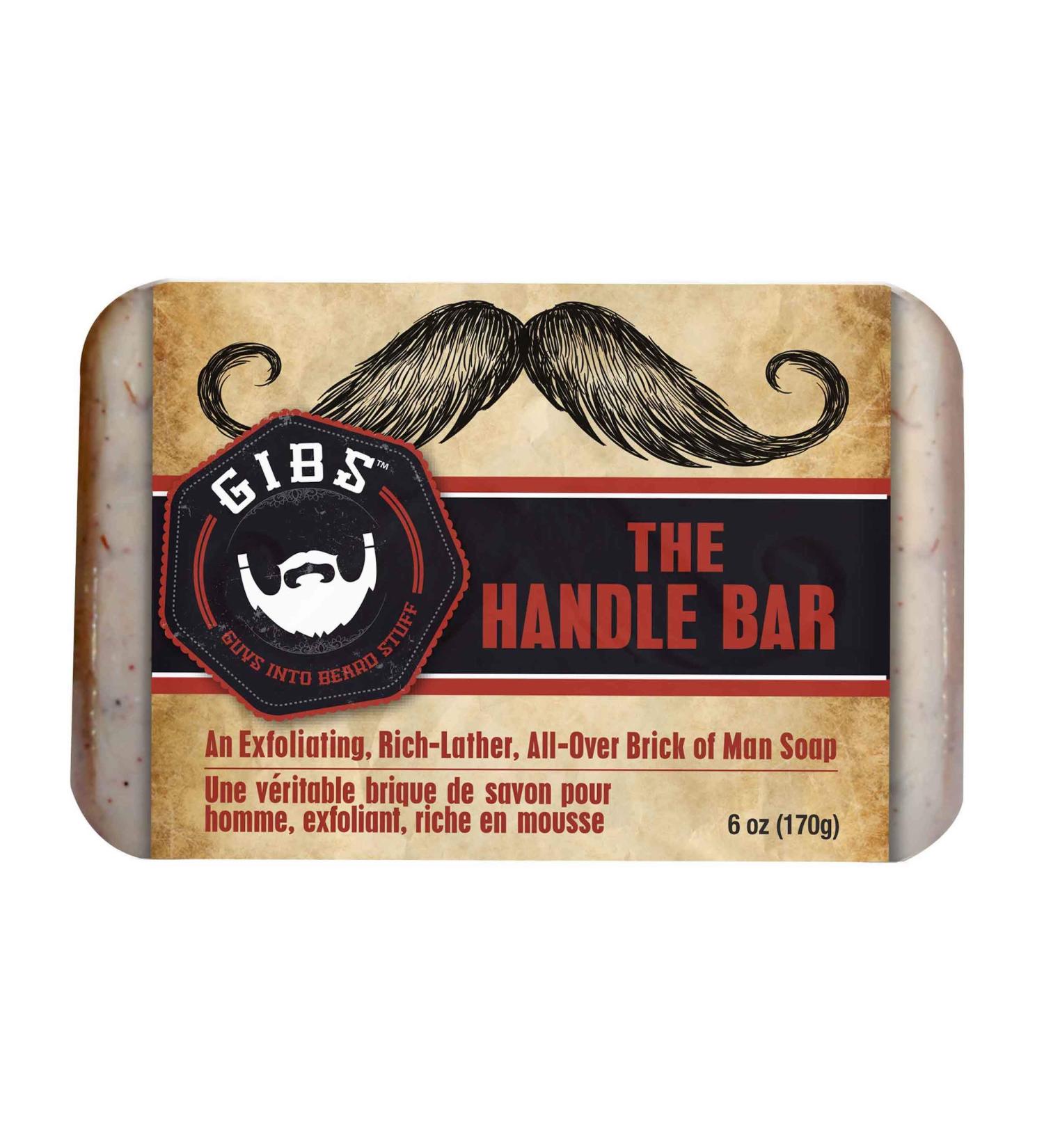 GIBS Men's Soap Bar - Deodorize, Detox, Exfoliate, Cleanse | 6 oz Oak - Buy Online on SooperMarket.com