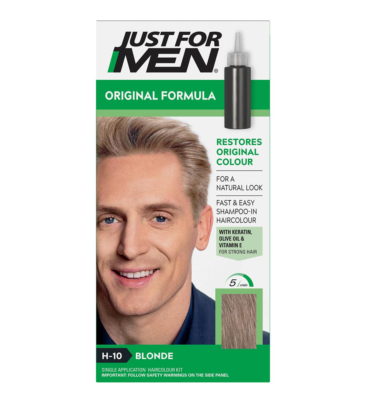 Just For Men Original Formula Blonde Hair Dye - Restores Original Color for Natural Look | H10 - Blonde 1 Count - Buy Online on SooperMarket.com