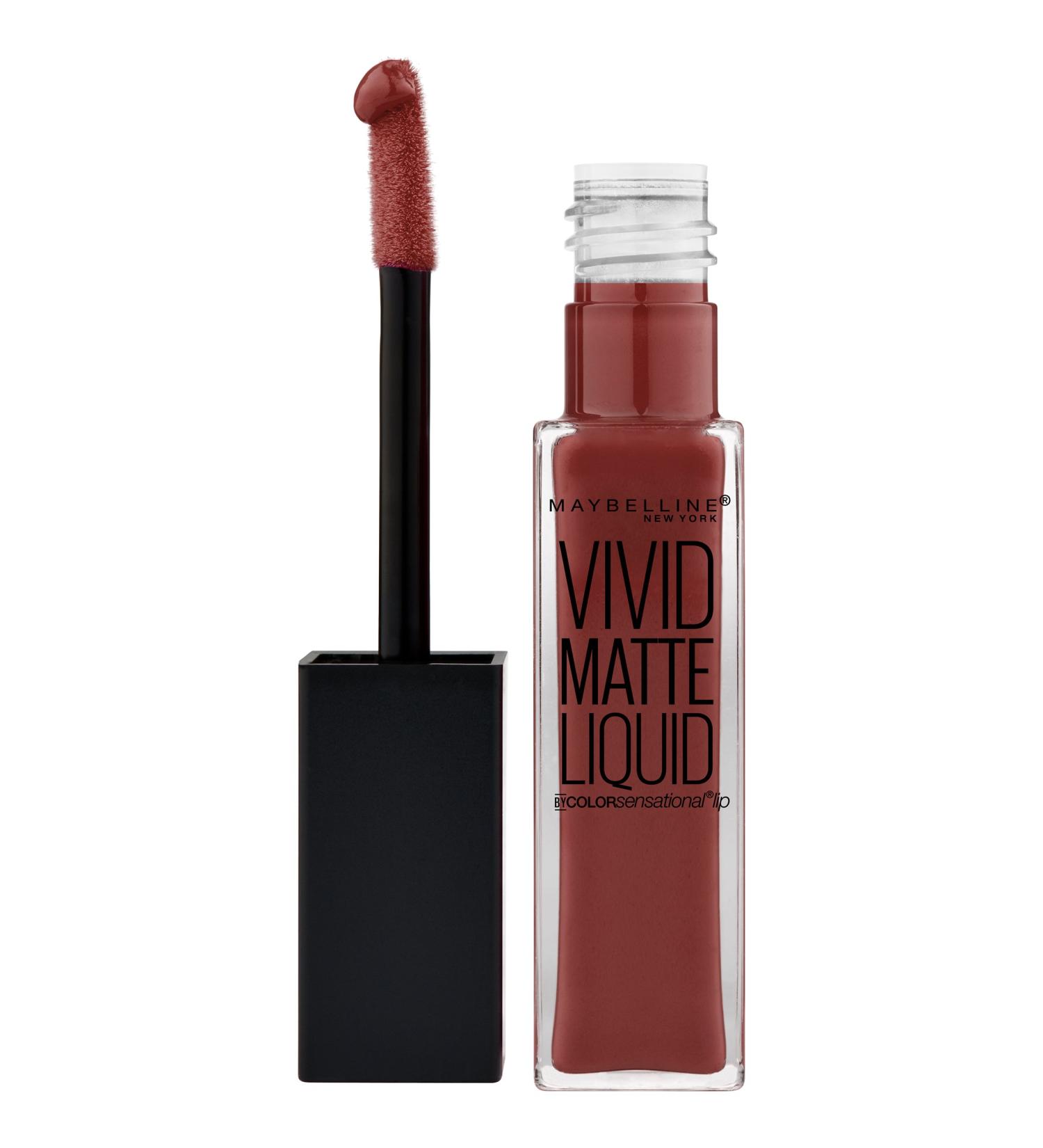 Maybelline Color Sensational Vivid Matte Liquid Lipstick in Coffee Buzz 0.26 fl. oz. (Pack of 1) - Buy Online on SooperMarket.com