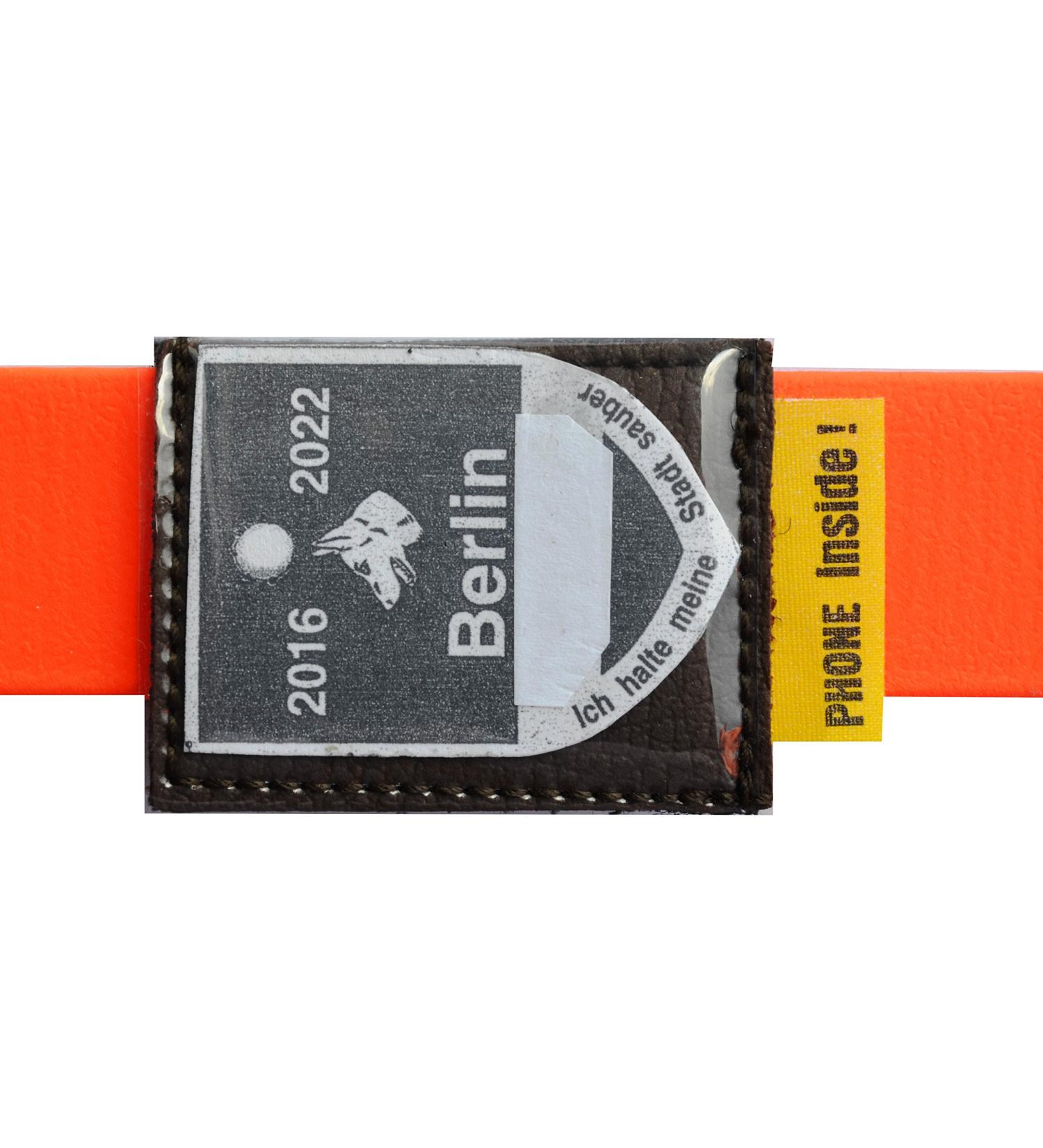 Josi.li Pocket for Dogs - Nappa Leather 30x40mm Waterproof 6 Colors 2 Compartments Velcro Fastener Perfect for Collars Up to 30mm - Buy Online on SooperMarket.com