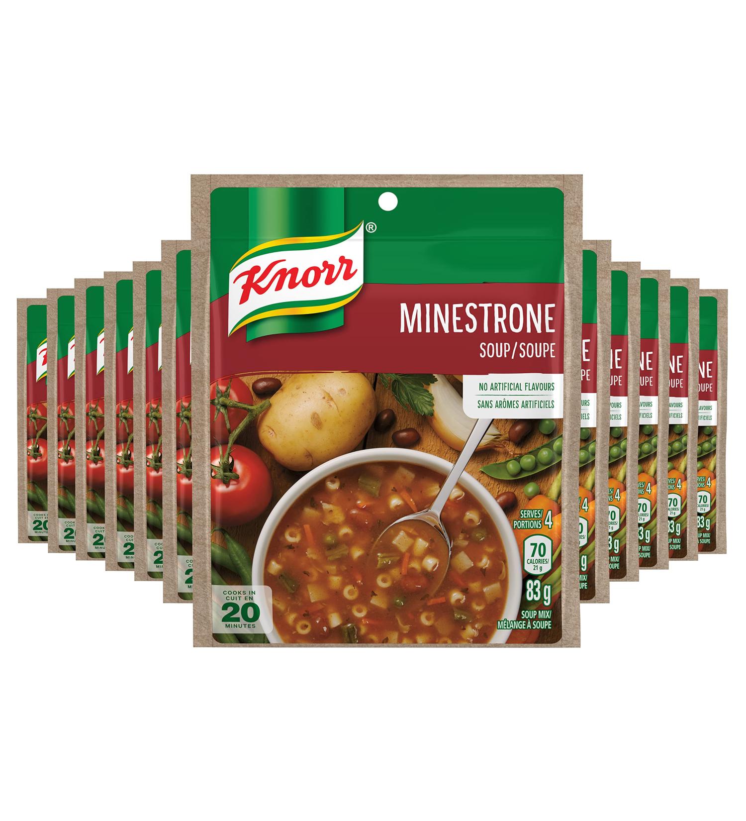 Knorr Minestrone Soup Mix 83 Grams Pack of 12 Minestrone 83 g (Pack of 12) - Buy Online on SooperMarket.com