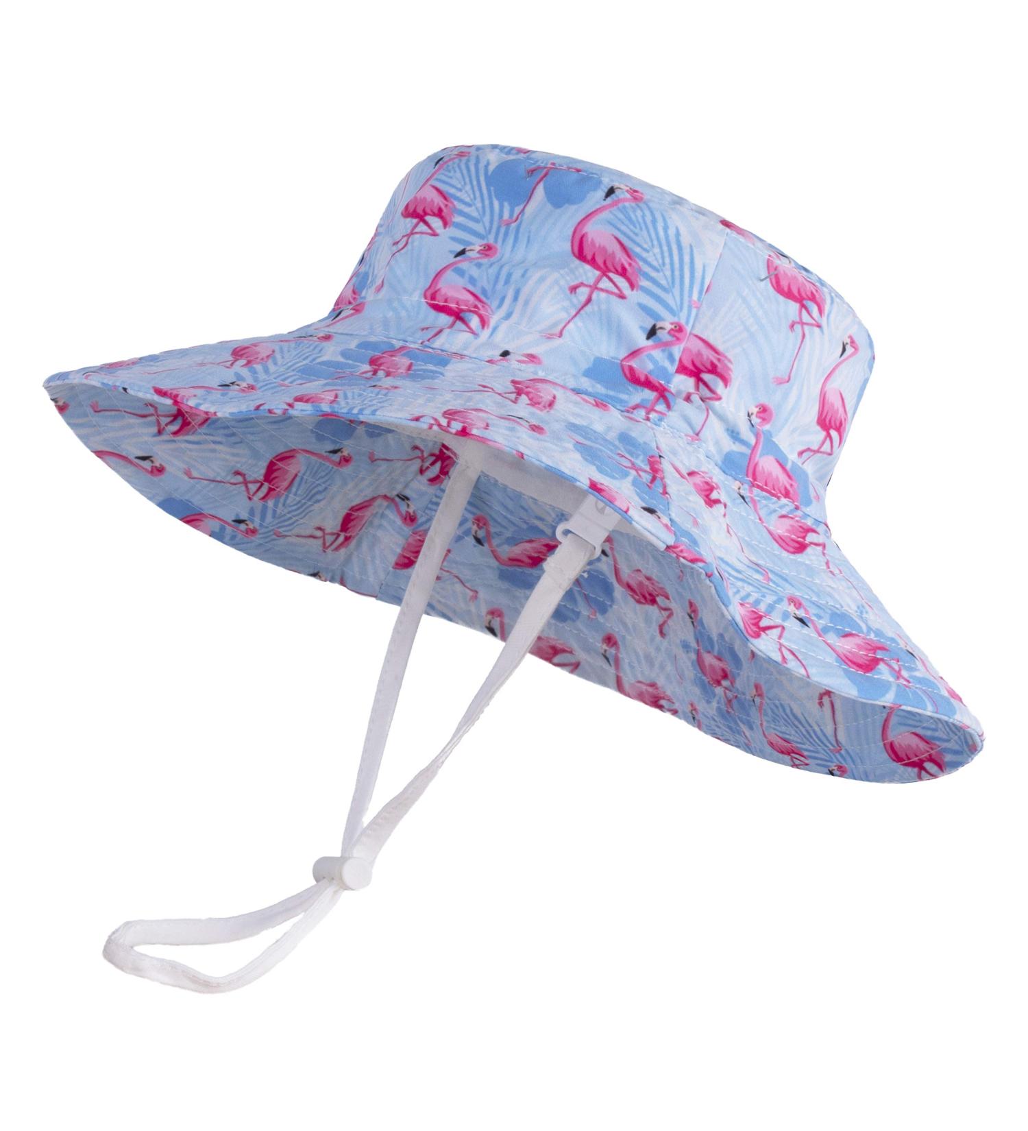 LANGZHEN Baby Girls Sun Protection Beach Hat with Chin Strap - Purple, 1-2 Years - Buy Online on SooperMarket.com