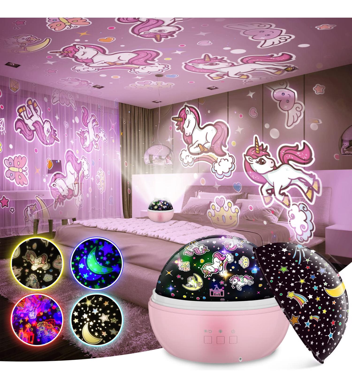 Unicorn Starry Sky Projector - Perfect Gifts for Girls Ages 3-10 | Night Light & Toys - Buy Online on SooperMarket.com