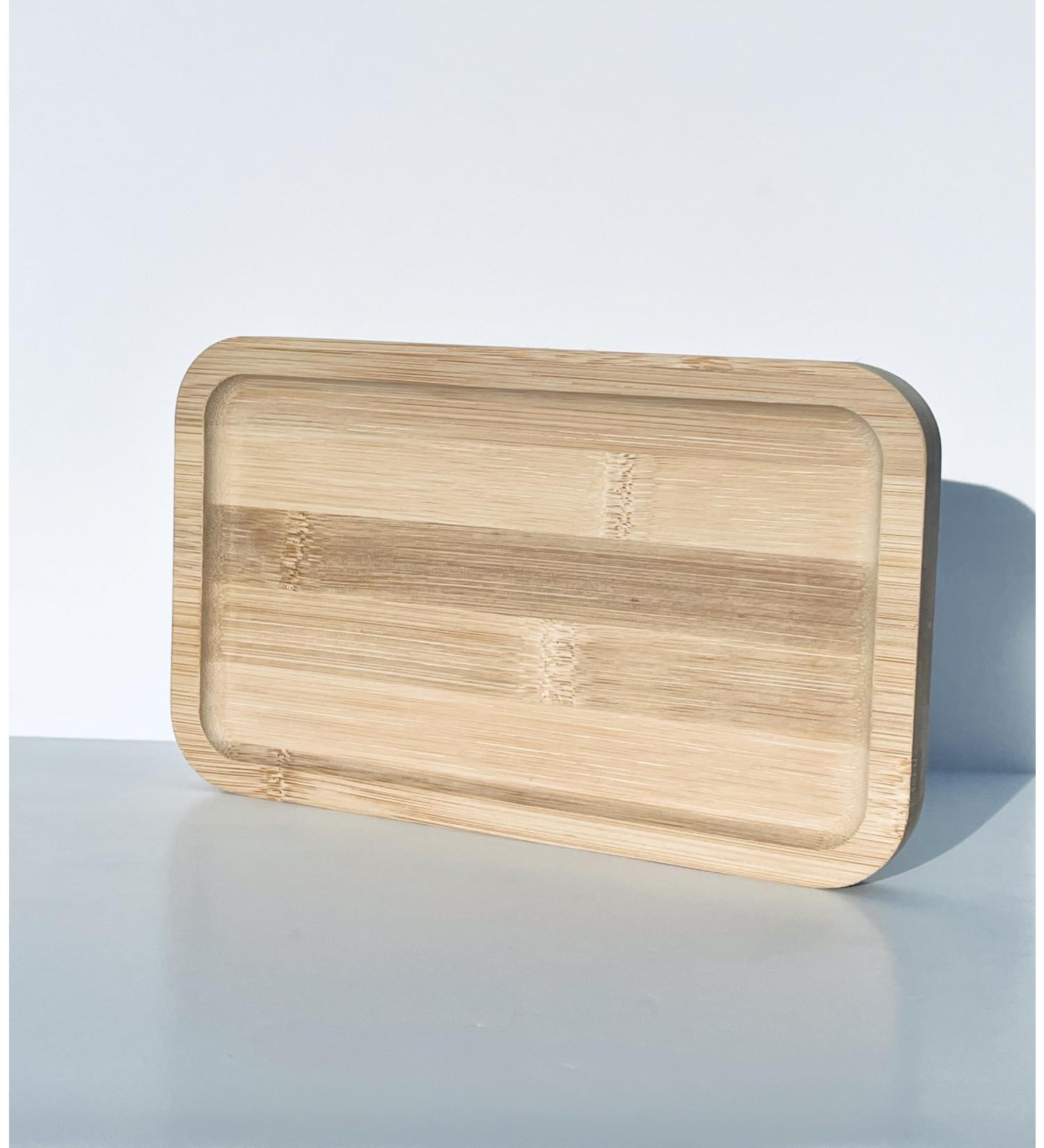 Customizable Bamboo Tray | 100% Natural Solid Bamboo | Laser Engraving for Names Logos & Special Occasions - International Shipping - Buy Online on SooperMarket.com
