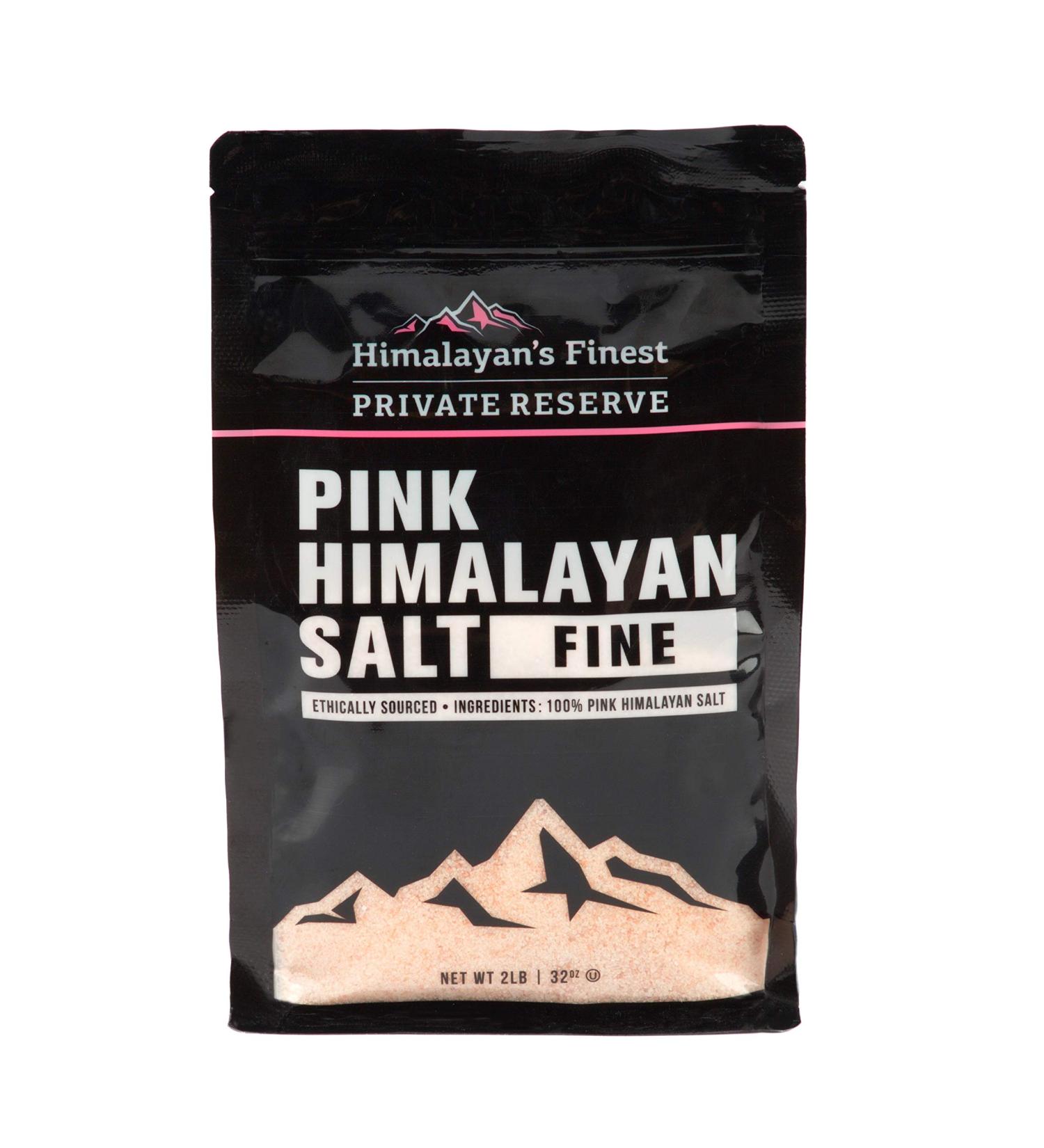 Organic Pink Himalayan Salt Fine - Non-GMO, Keto Friendly, Kosher Salt - 2 LB Fine Salt for Popcorn Seasoning, Spice, and Refill for Salt Shaker/Ginder - Buy Online on SooperMarket.com