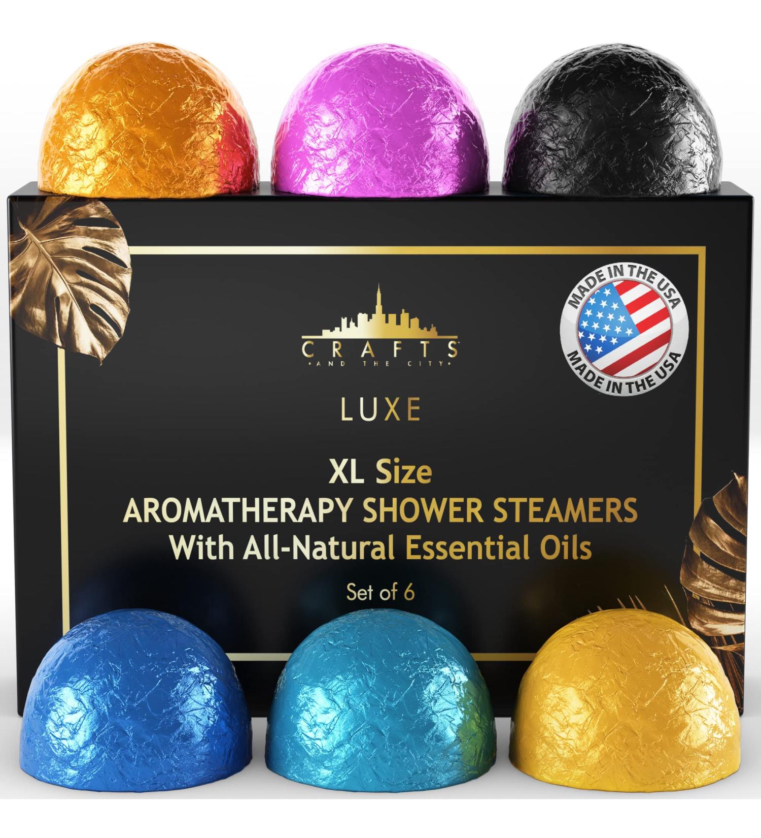 Luxury Shower Steamers Aromatherapy Gift Set | Made In USA | Essential Oil Shower Bombs | For Women | Shower Fizzies | Steam Shower Scents - Buy Online on SooperMarket.com